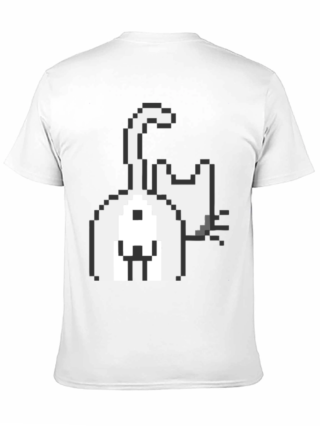 Pixel Cat Graphic Tee - Black