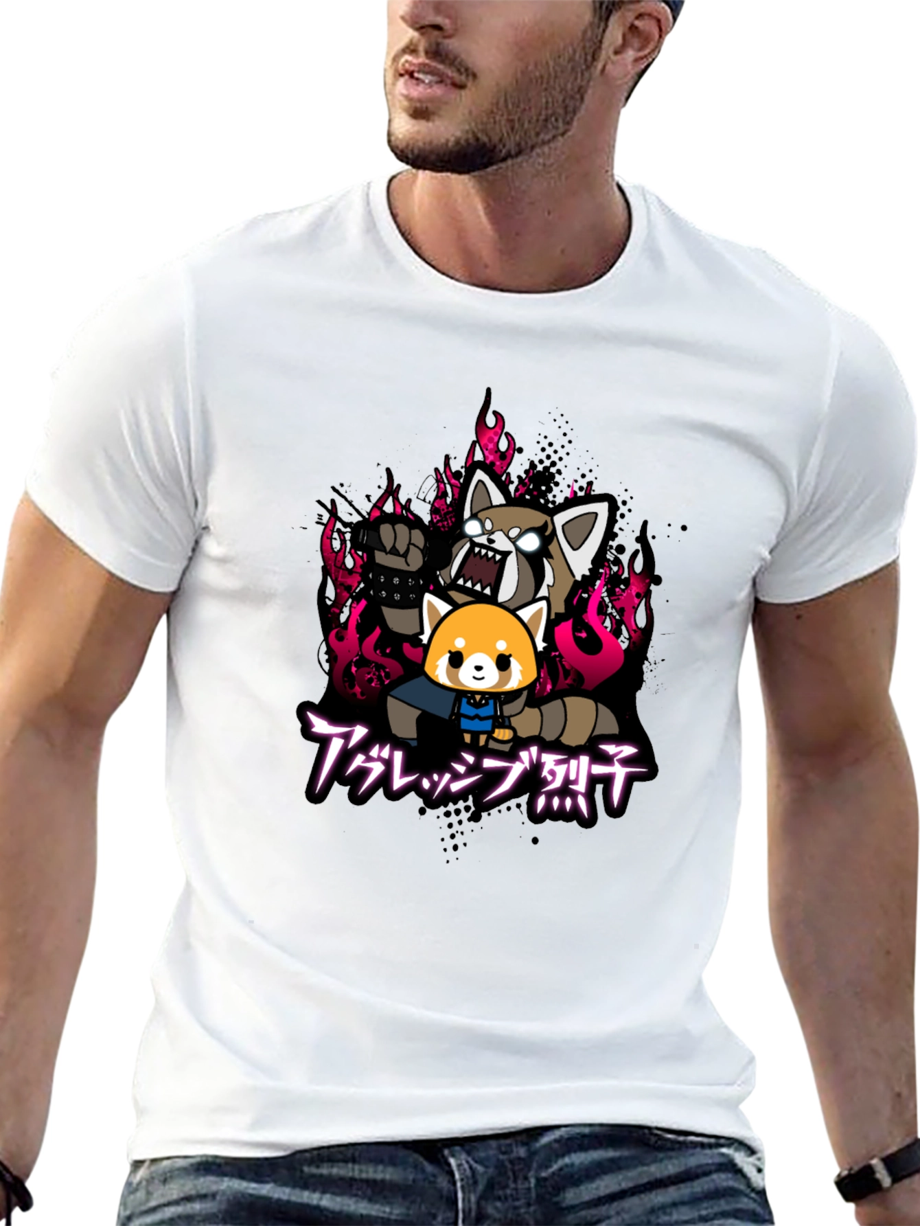 Aggretsuko Rage T-Shirt - Black Cotton Tee