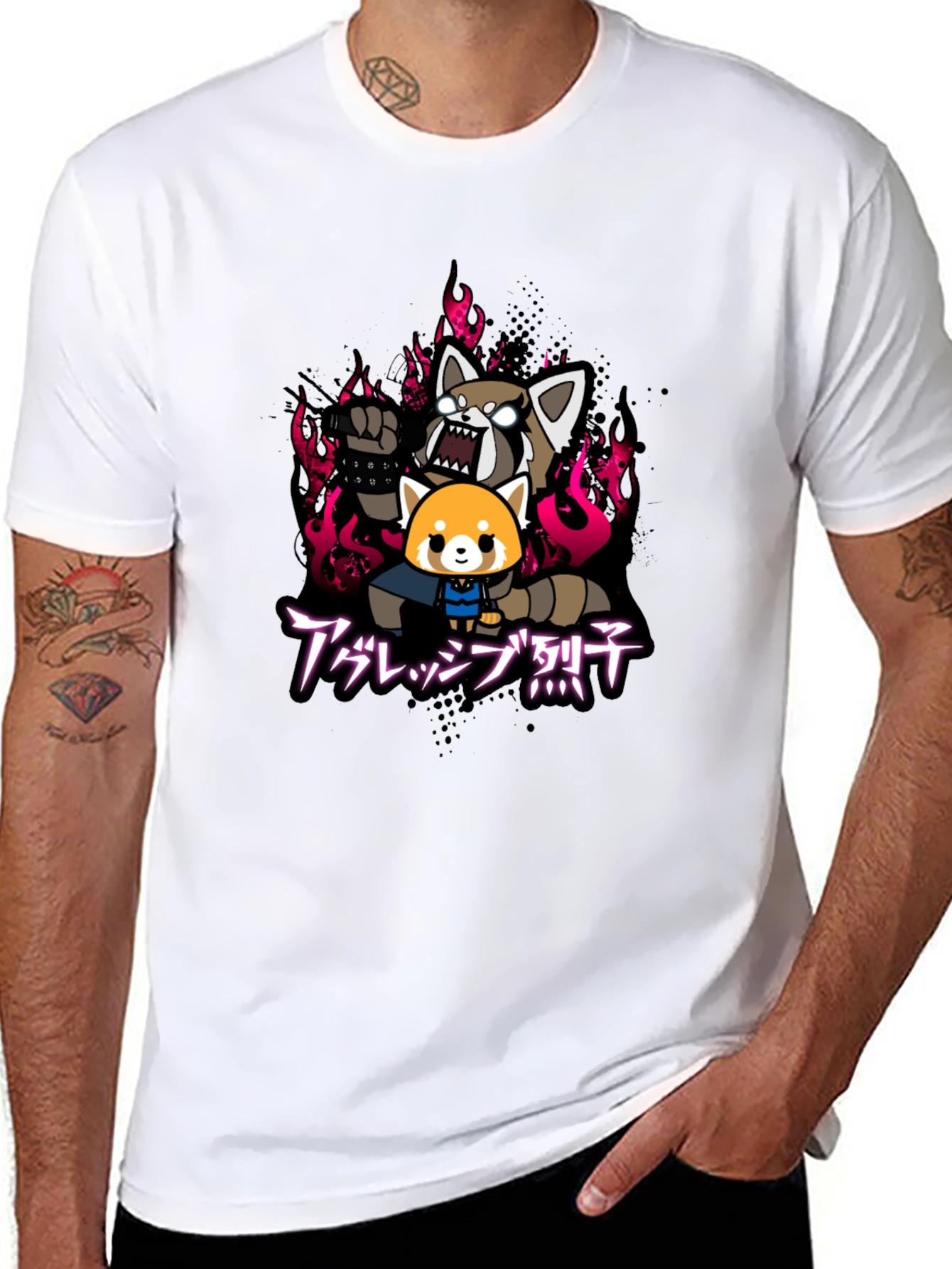 Aggretsuko Rage T-Shirt - Black Cotton Tee