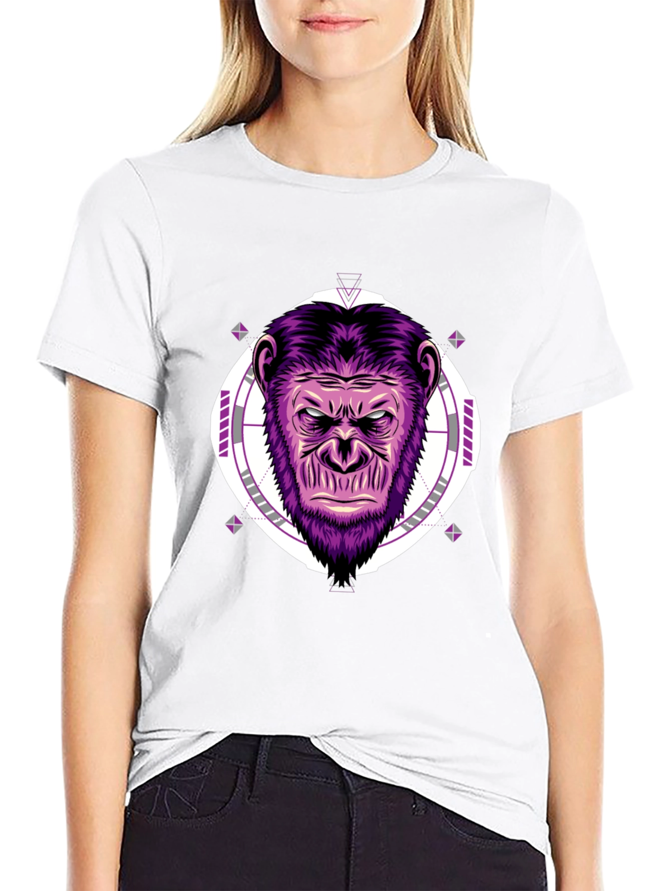 Cool Graphic Tee - Purple Ape Design