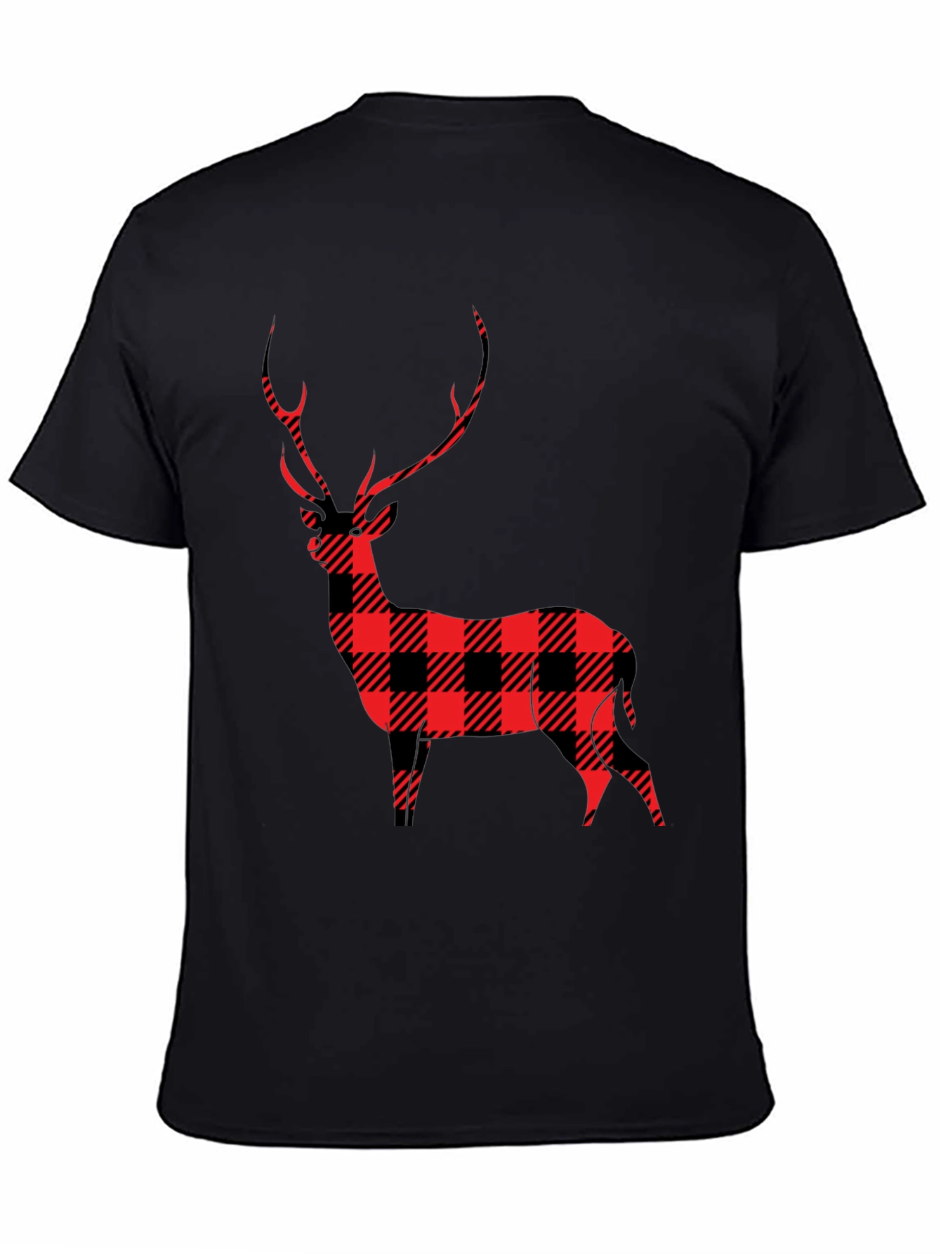 Buffalo Plaid Deer Graphic Tee
