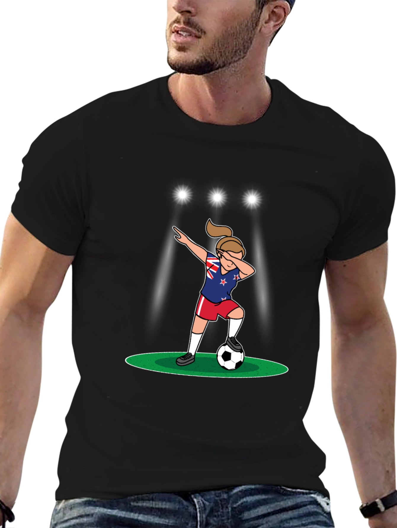 New Zealand Soccer Dab T-Shirt