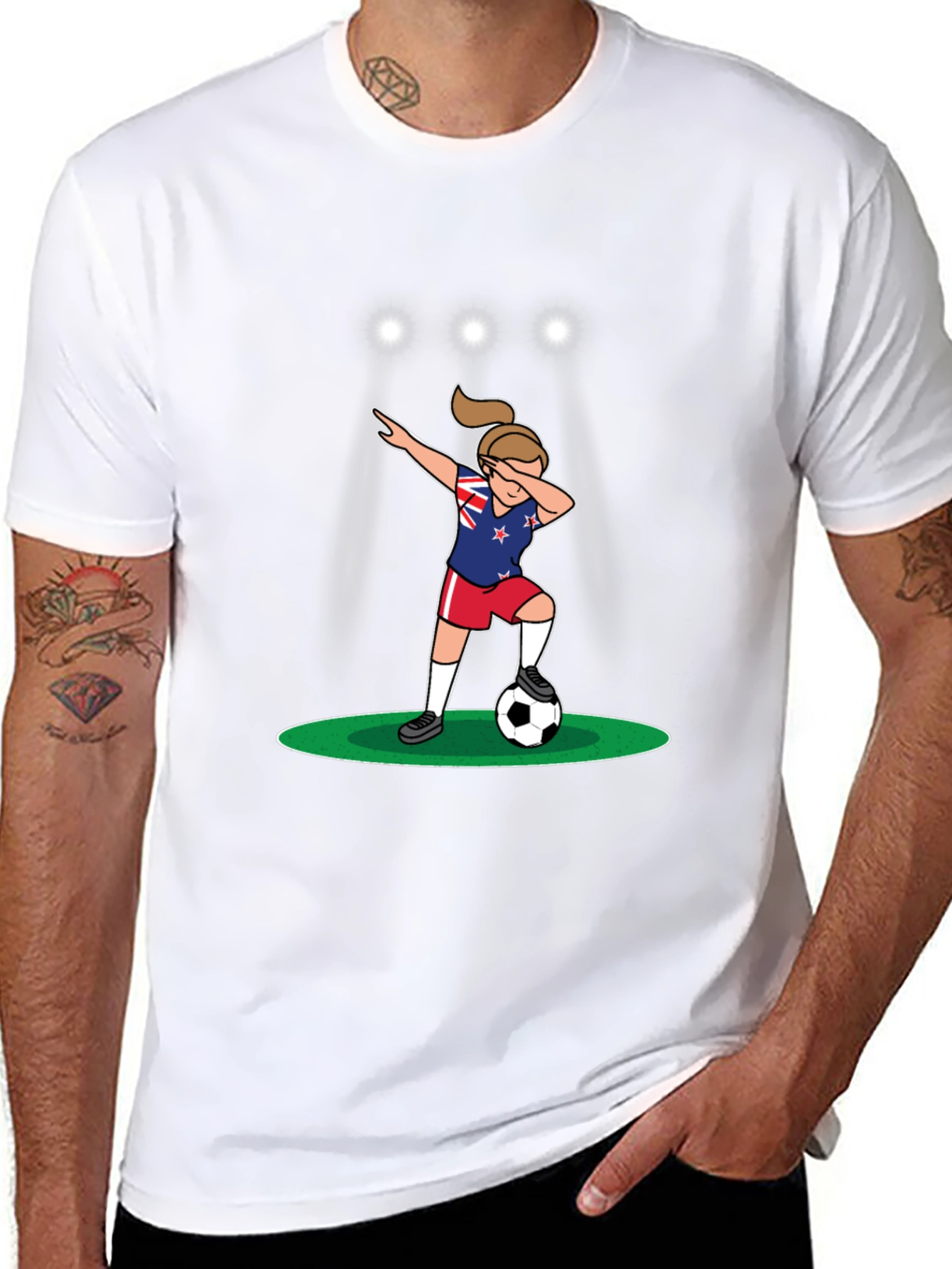 New Zealand Soccer Dab T-Shirt
