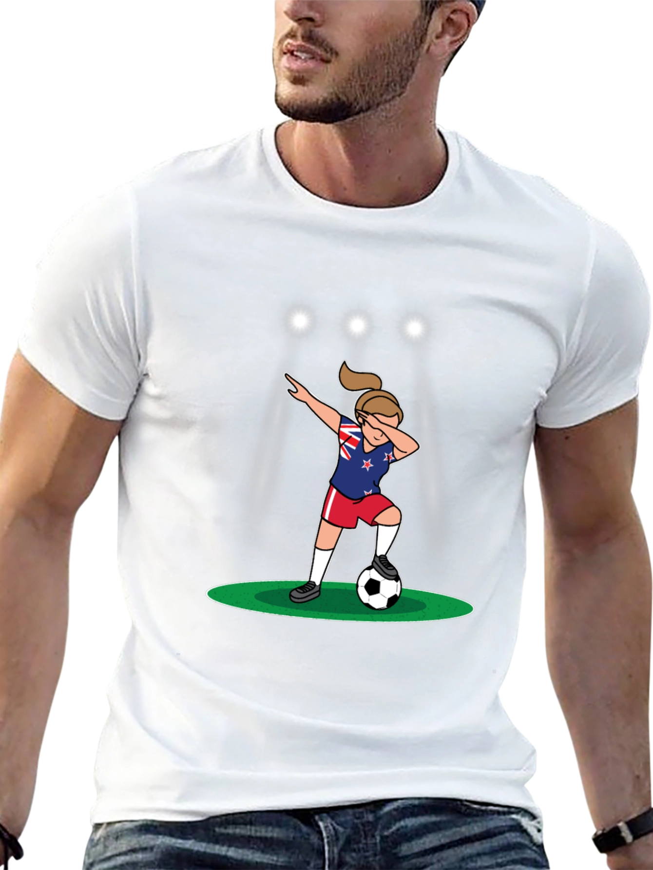 New Zealand Soccer Dab T-Shirt