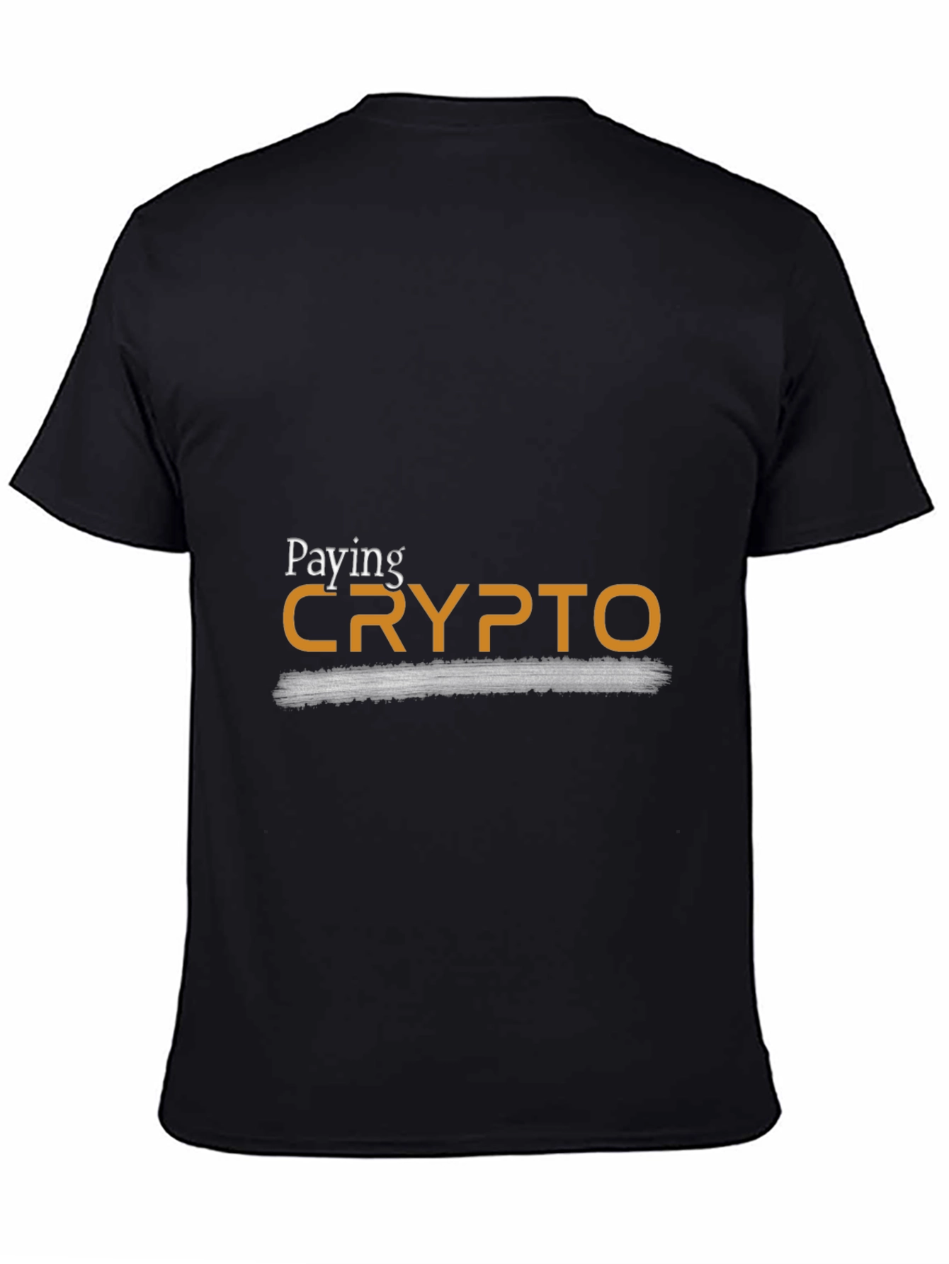 Paying Crypto Black T-Shirt