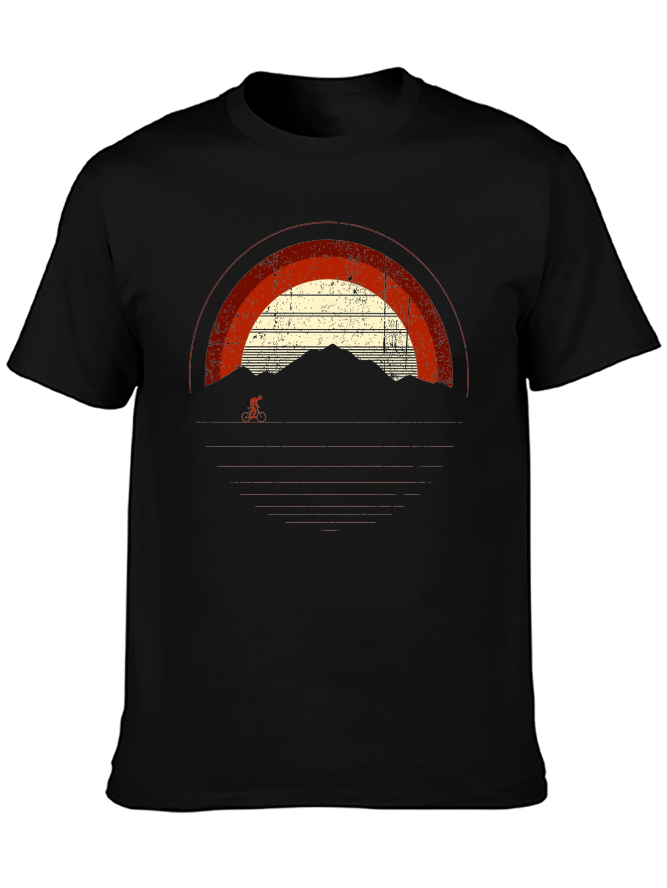 Mountain Biker Retro Graphic T-Shirt