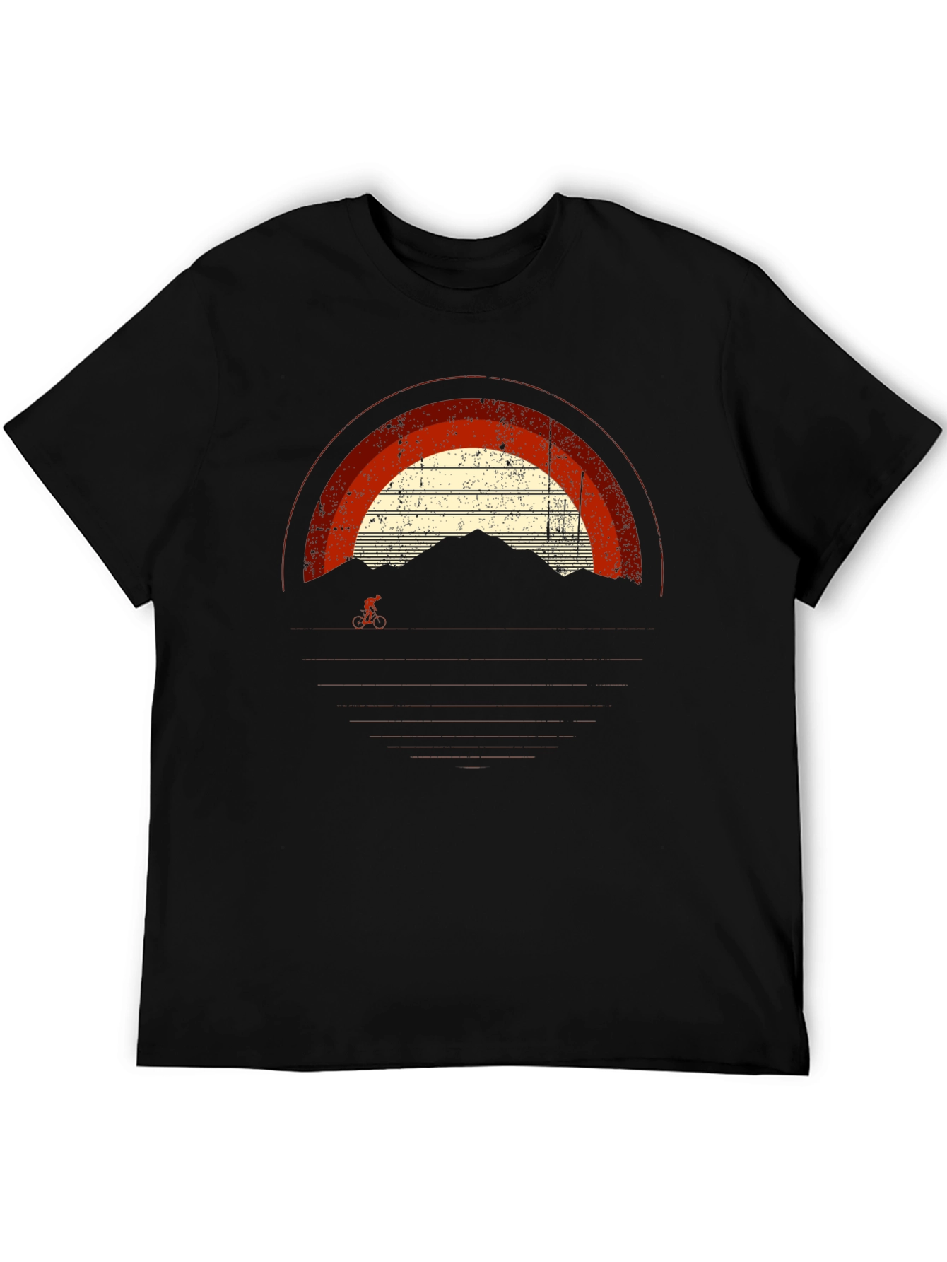 Mountain Biker Retro Graphic T-Shirt