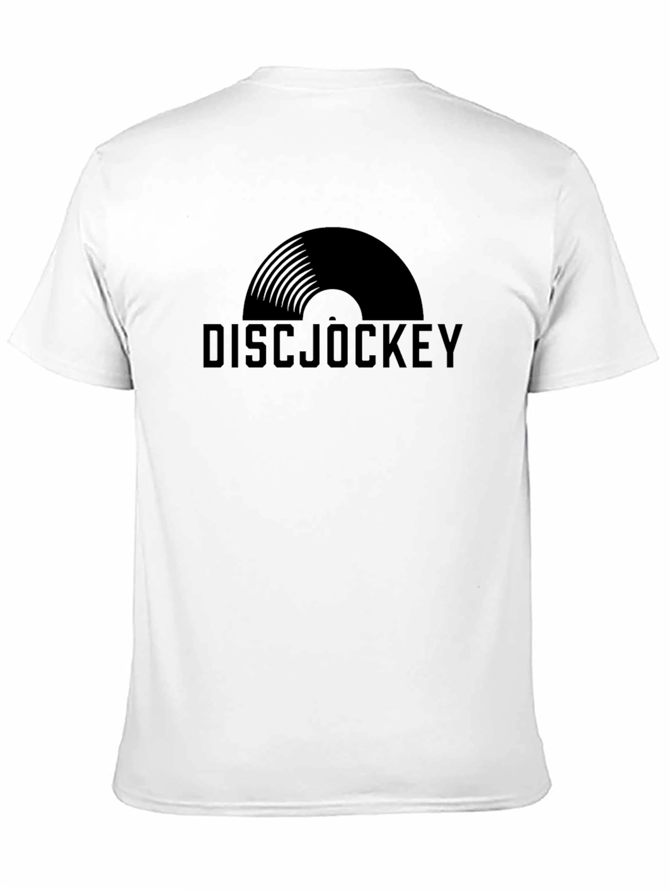 Disc Jockey Graphic Tee - Black Cotton Comfort