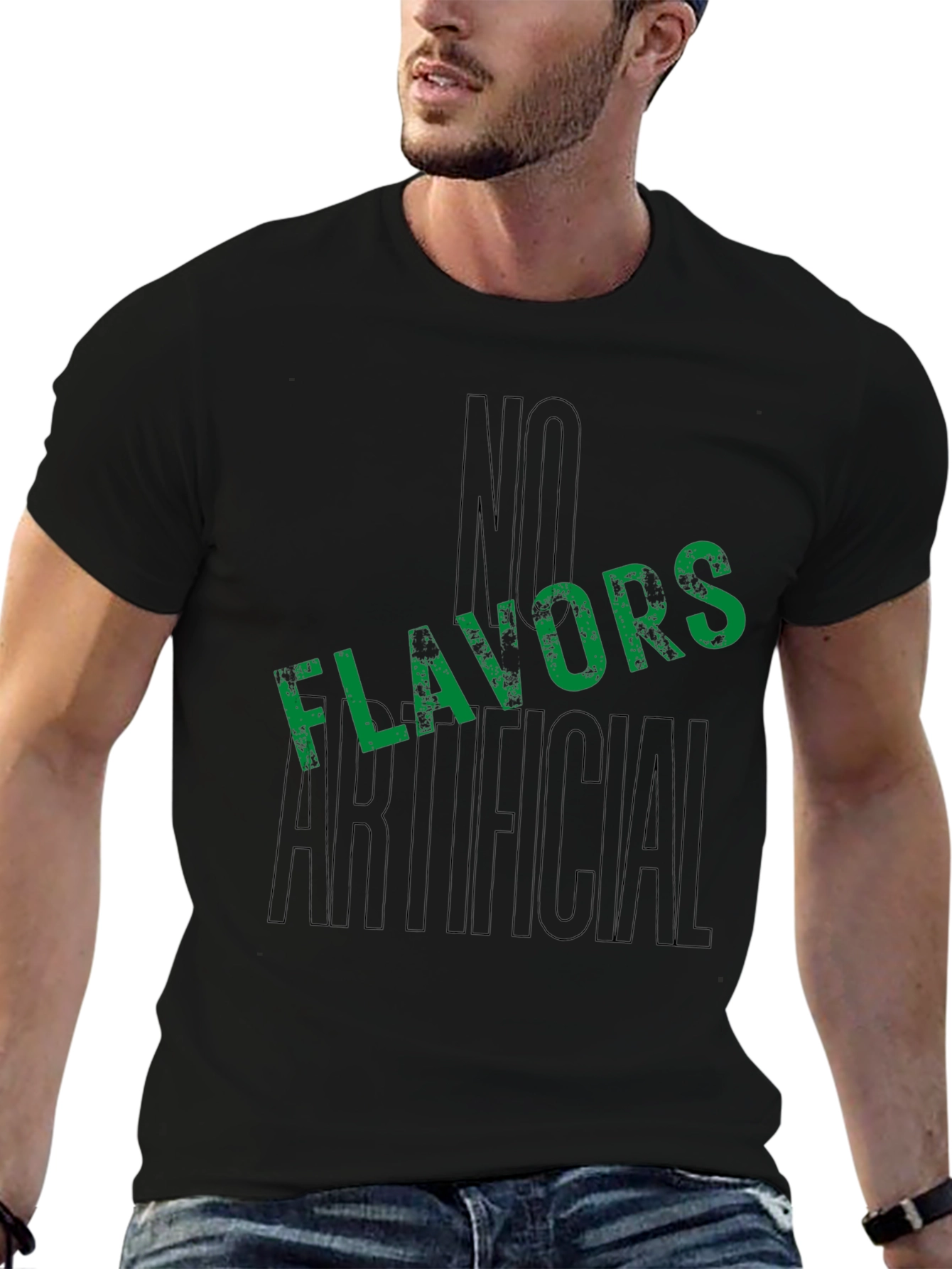 No Artificial Flavors Black T-Shirt