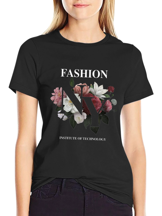 Floral NY Fashion Institute of Technology T-Shirt