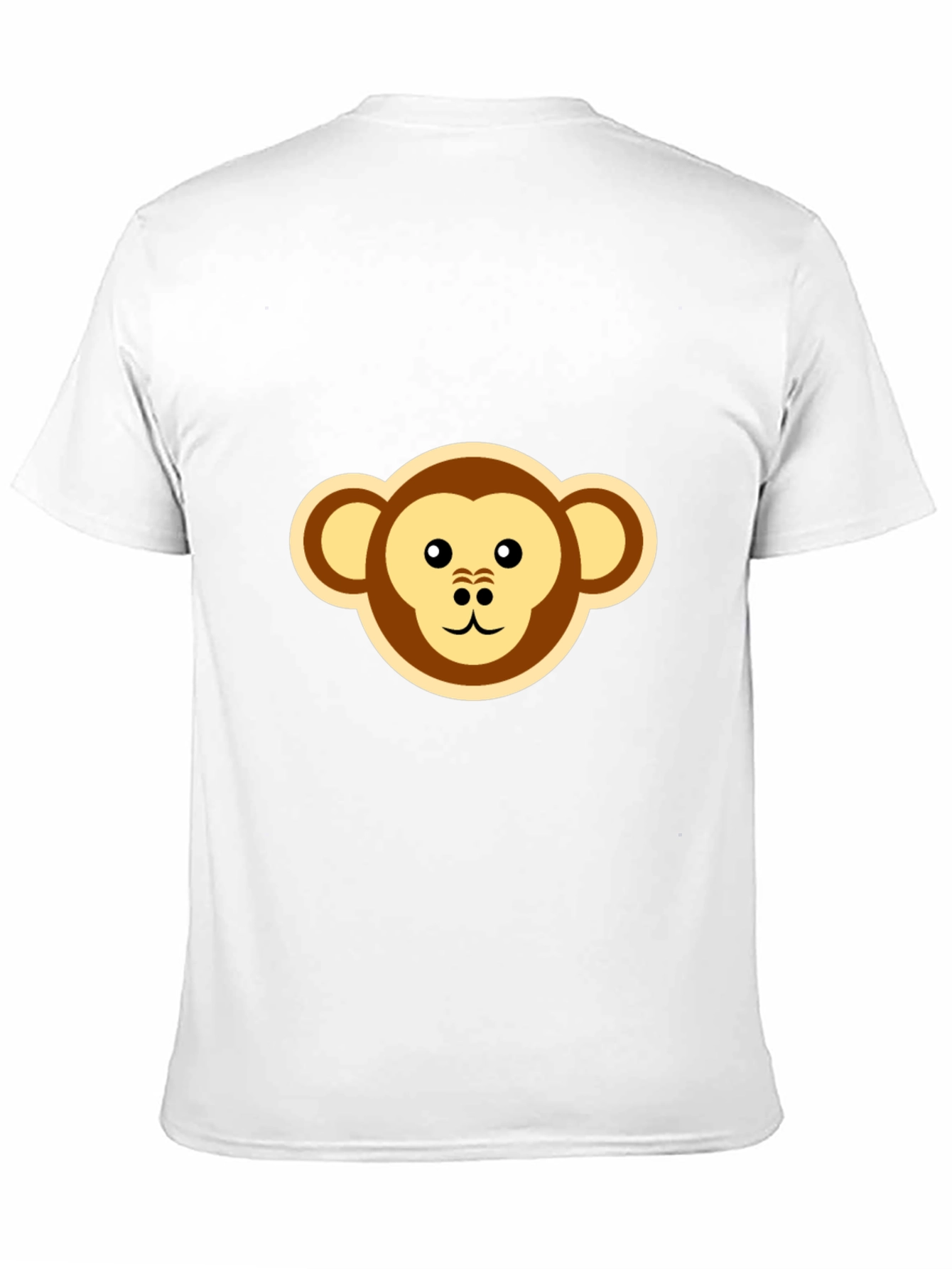 Monkey Face Graphic Tee - Black Casual T-Shirt