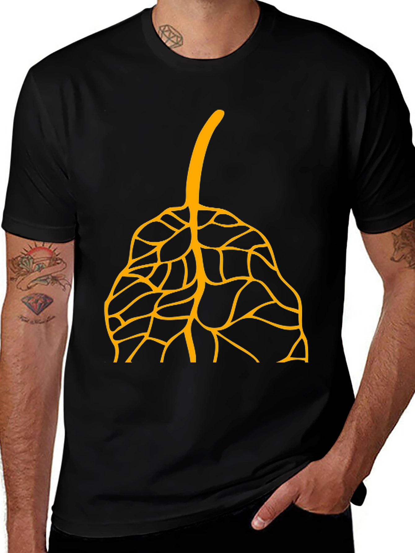 Leaf Graphic T-Shirt - Stylish and Unique