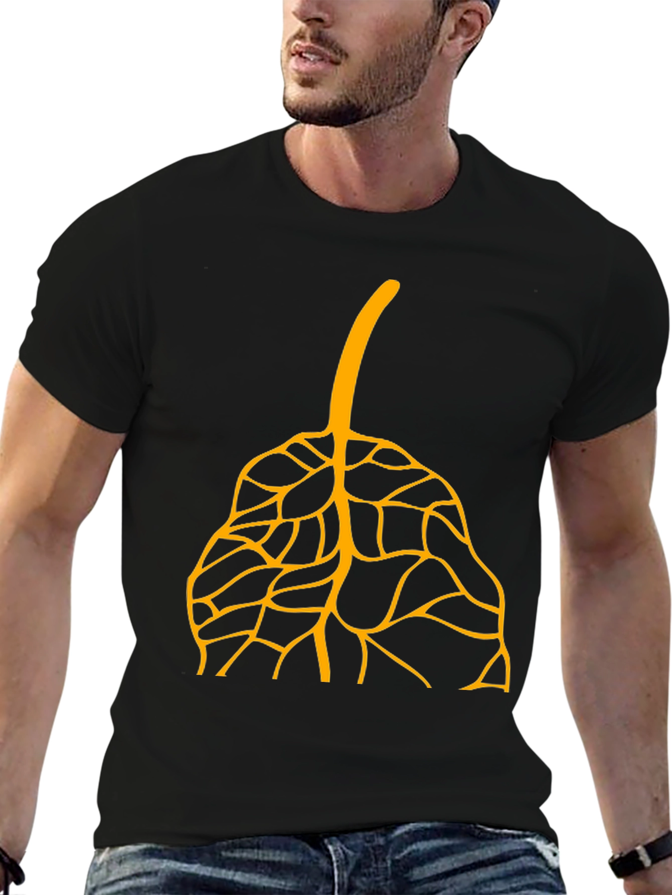 Leaf Graphic T-Shirt - Stylish and Unique