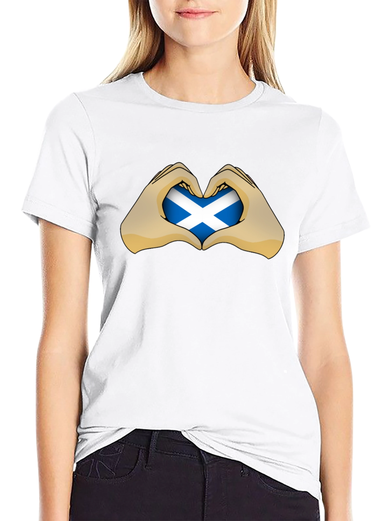 Scotland Love Heart Flag T-Shirt