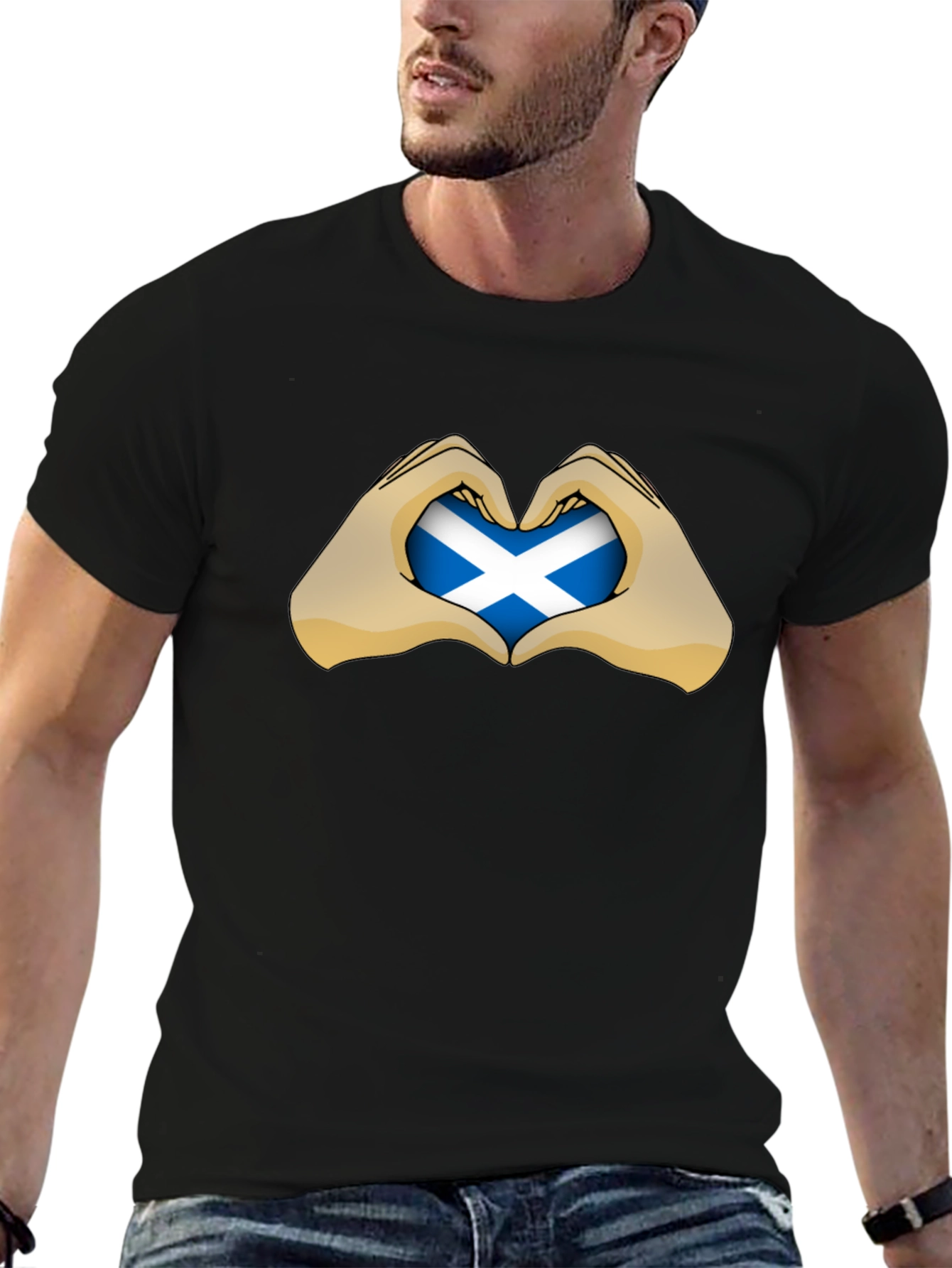 Scotland Love Heart Flag T-Shirt