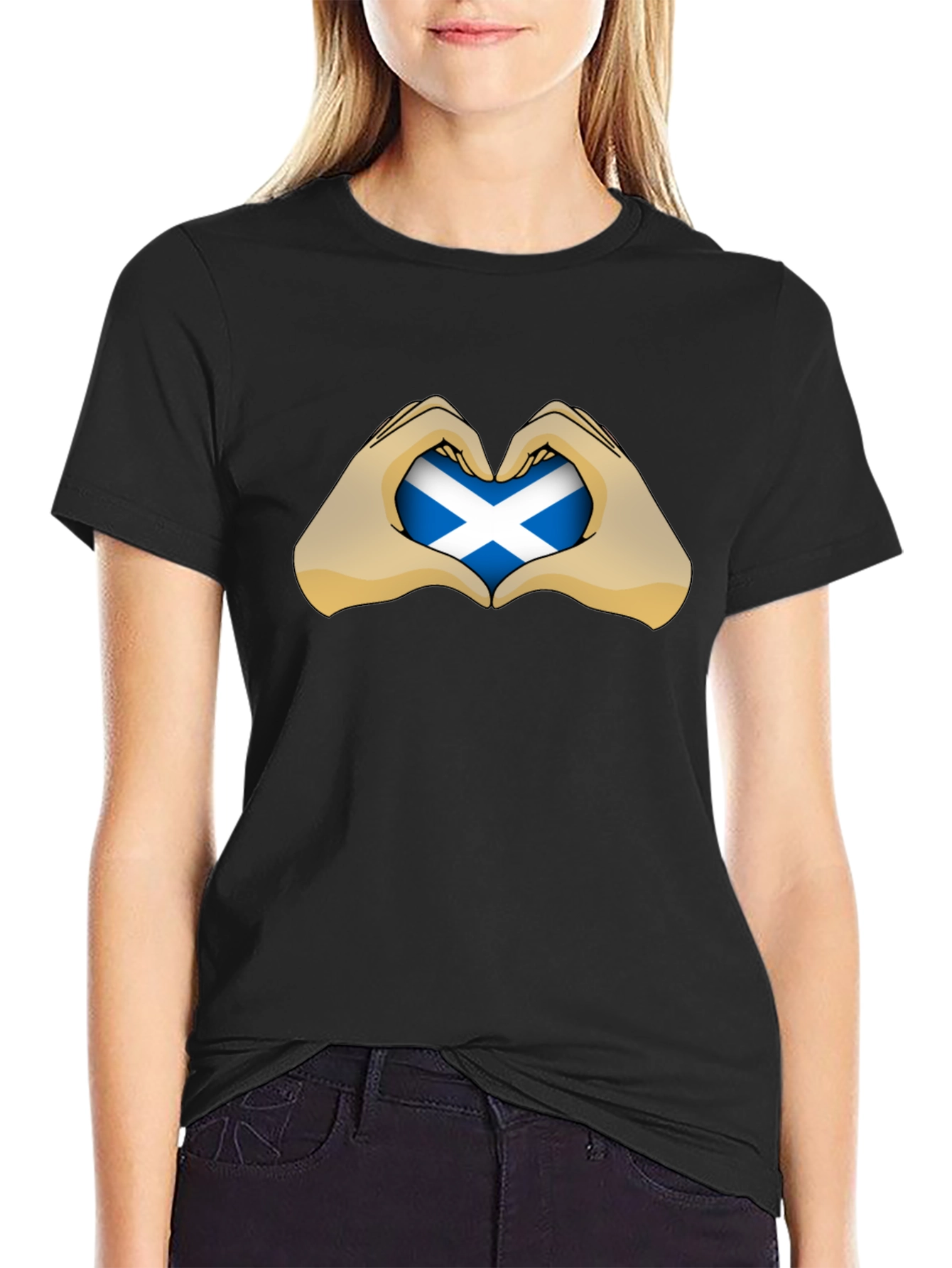 Scotland Love Heart Flag T-Shirt