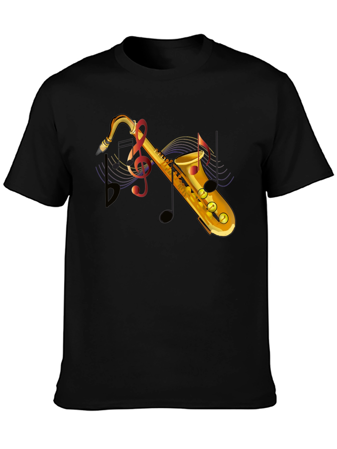 Saxophone Music T-Shirt - Mens Graphic Tee