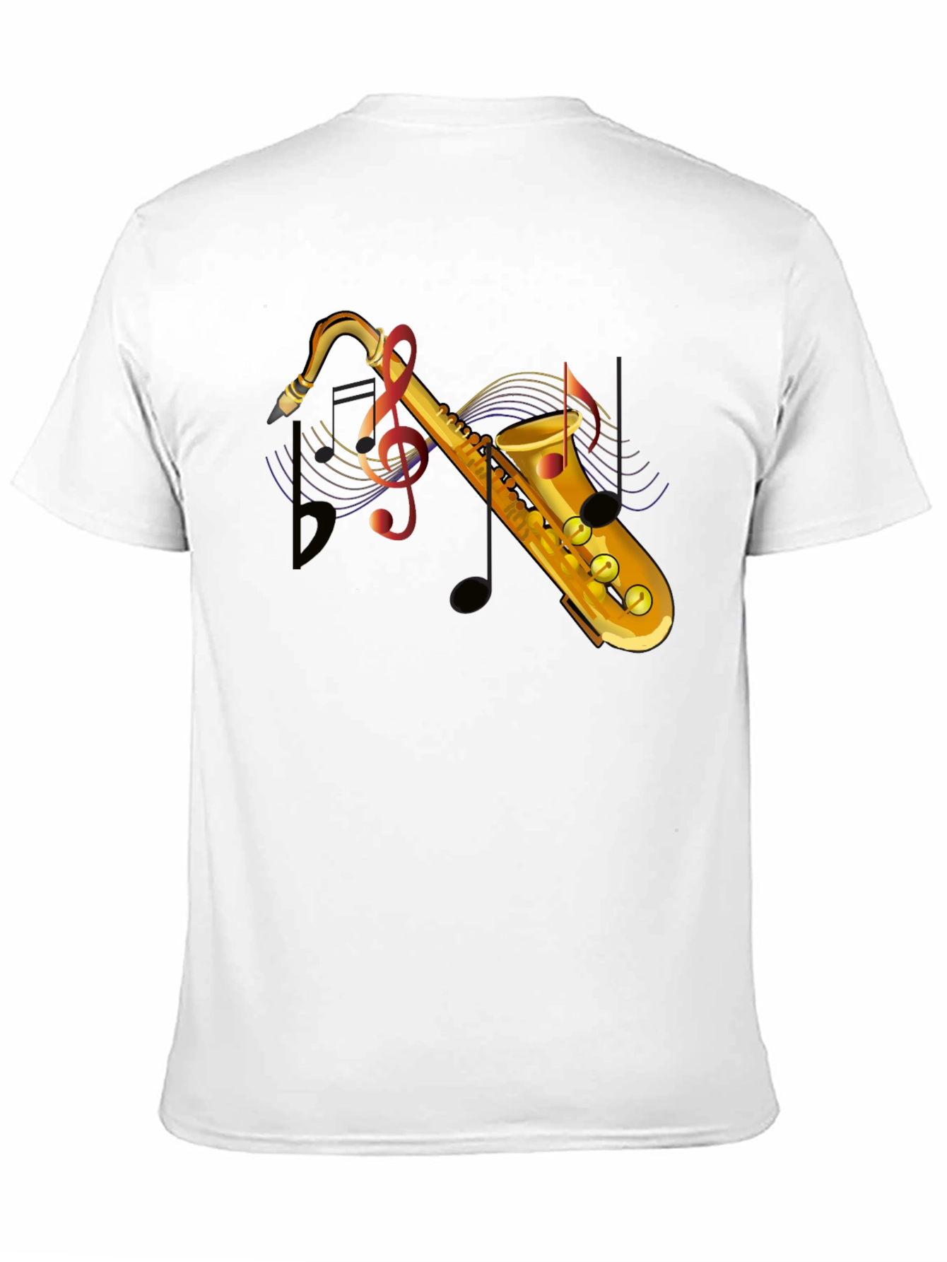 Saxophone Music T-Shirt - Mens Graphic Tee