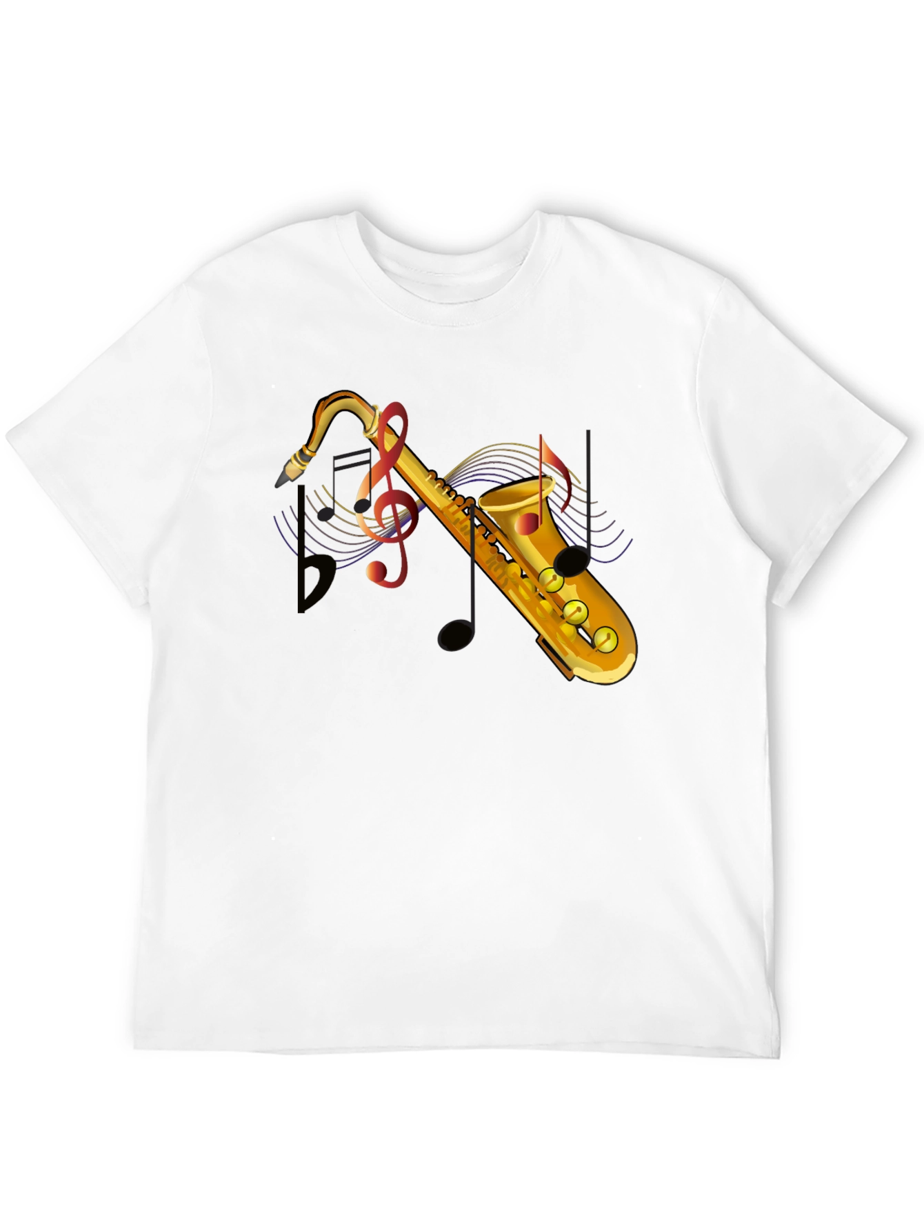 Saxophone Music T-Shirt - Mens Graphic Tee