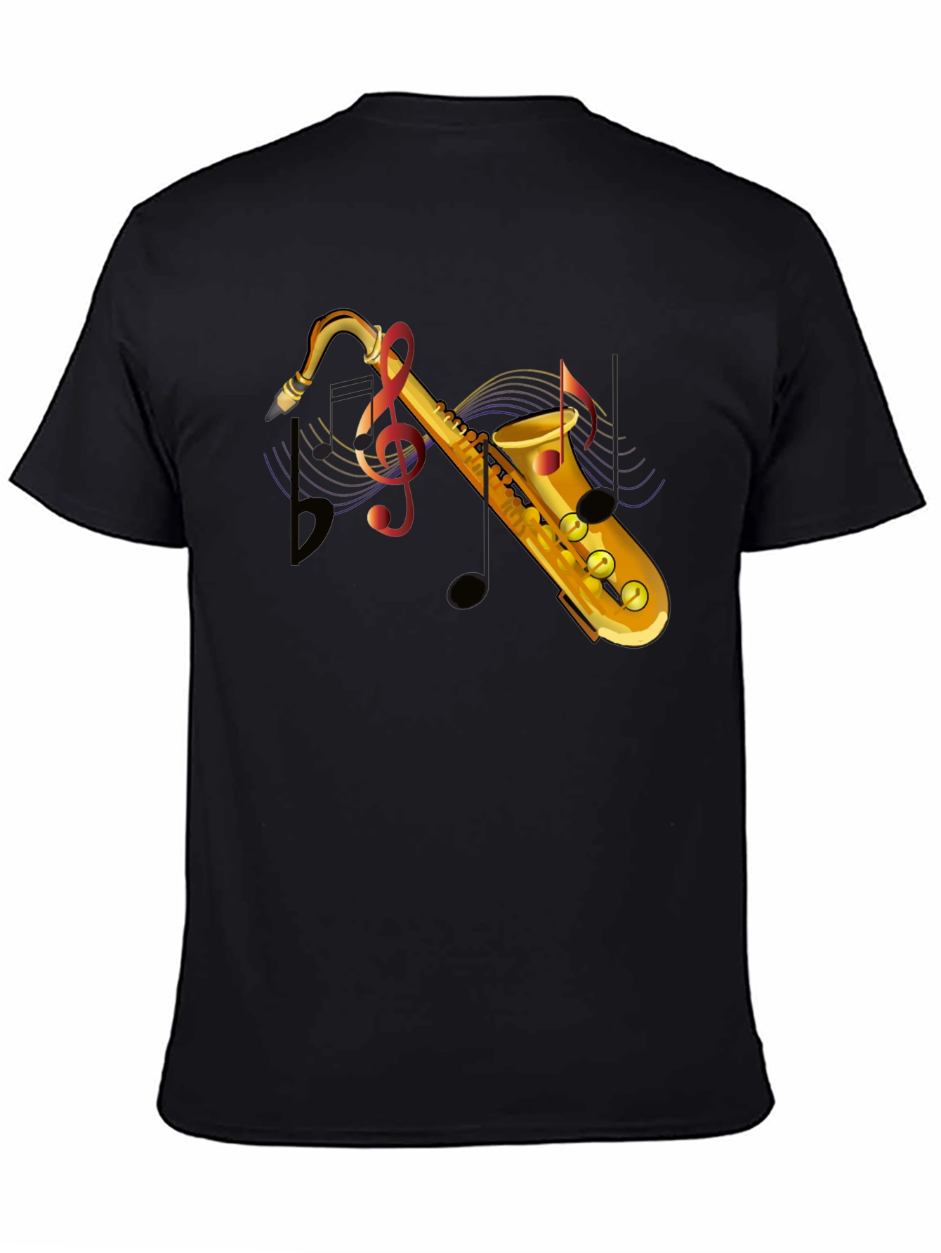 Saxophone Music T-Shirt - Mens Graphic Tee