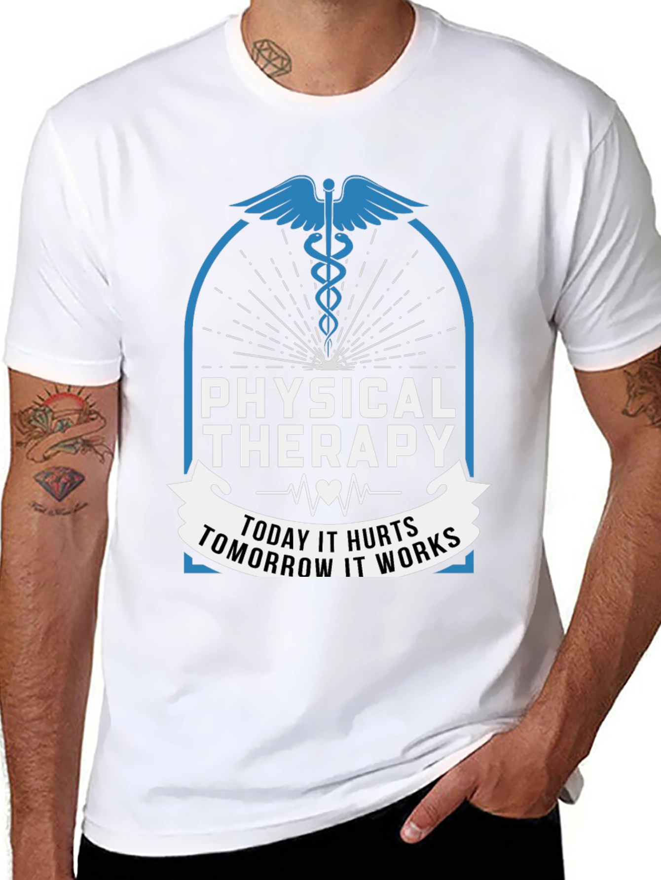 Physical Therapy Today Hurts Tomorrow Works T-Shirt