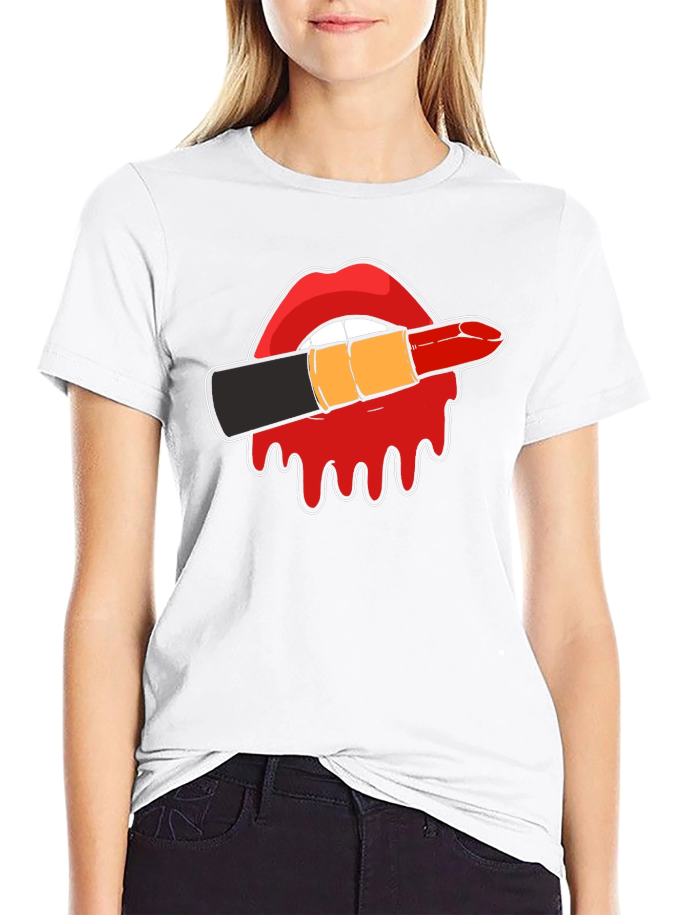 Lipstick Kiss Graphic Tee