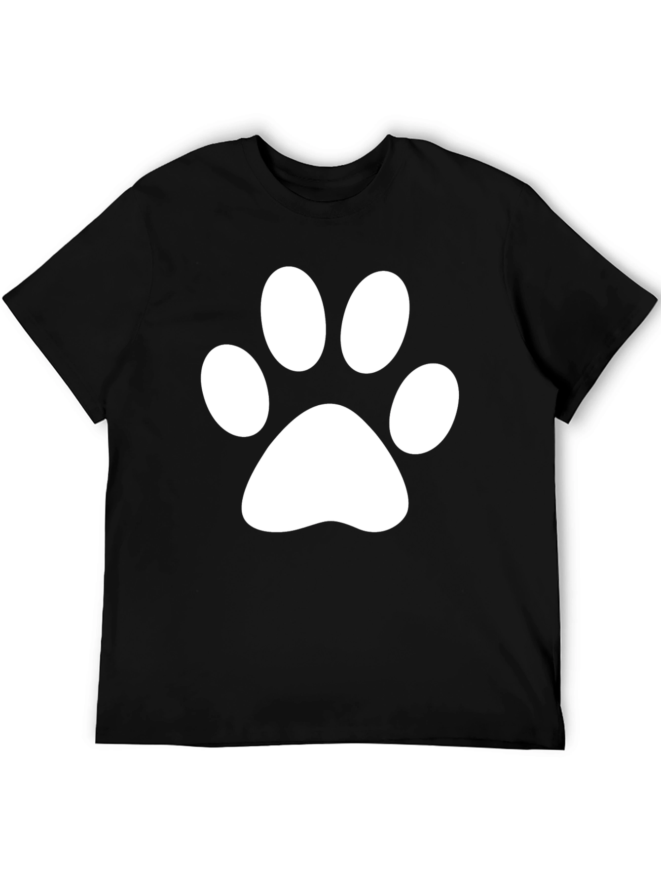 Paw Print Tee - Classic Crew Neck T-Shirt