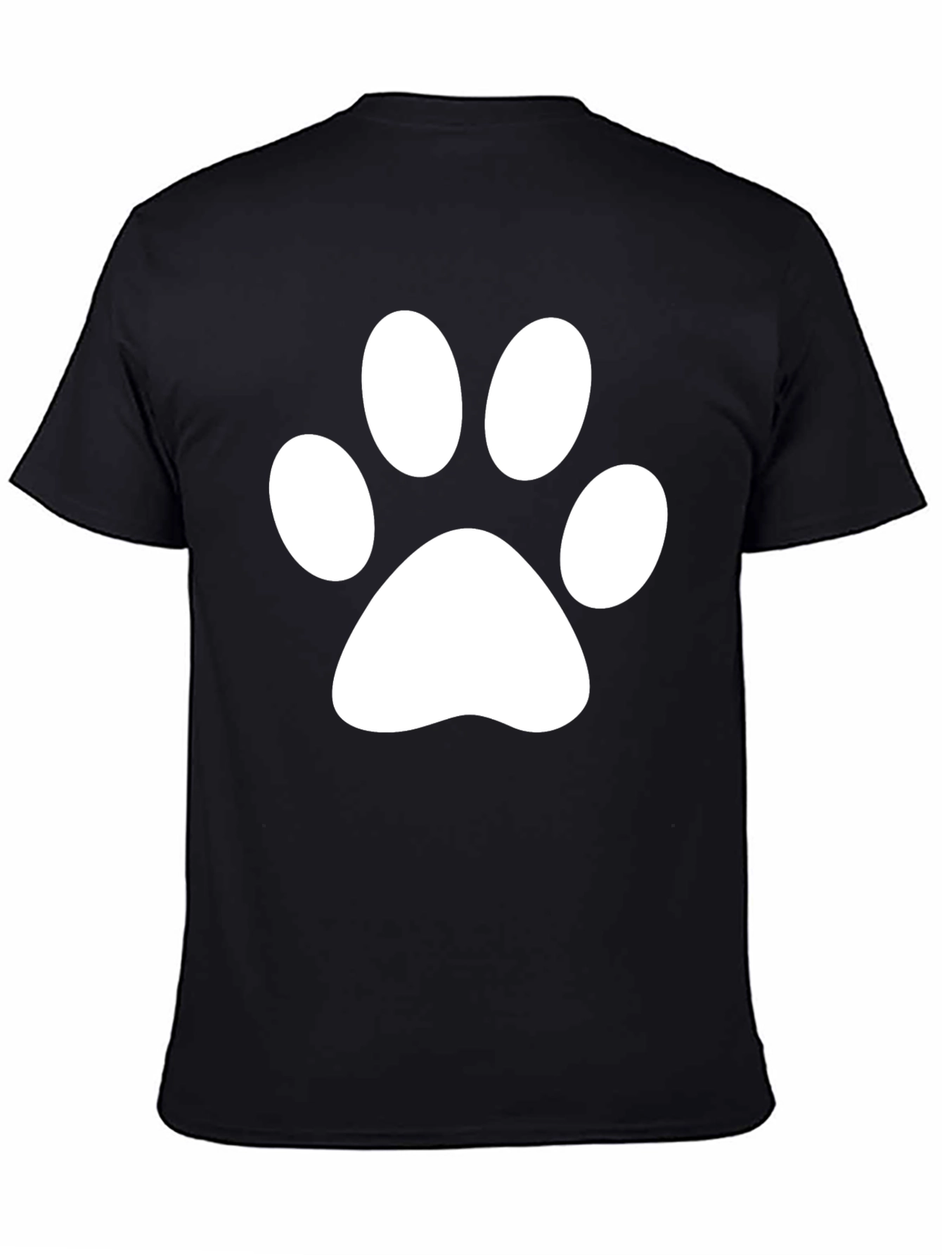 Paw Print Tee - Classic Crew Neck T-Shirt
