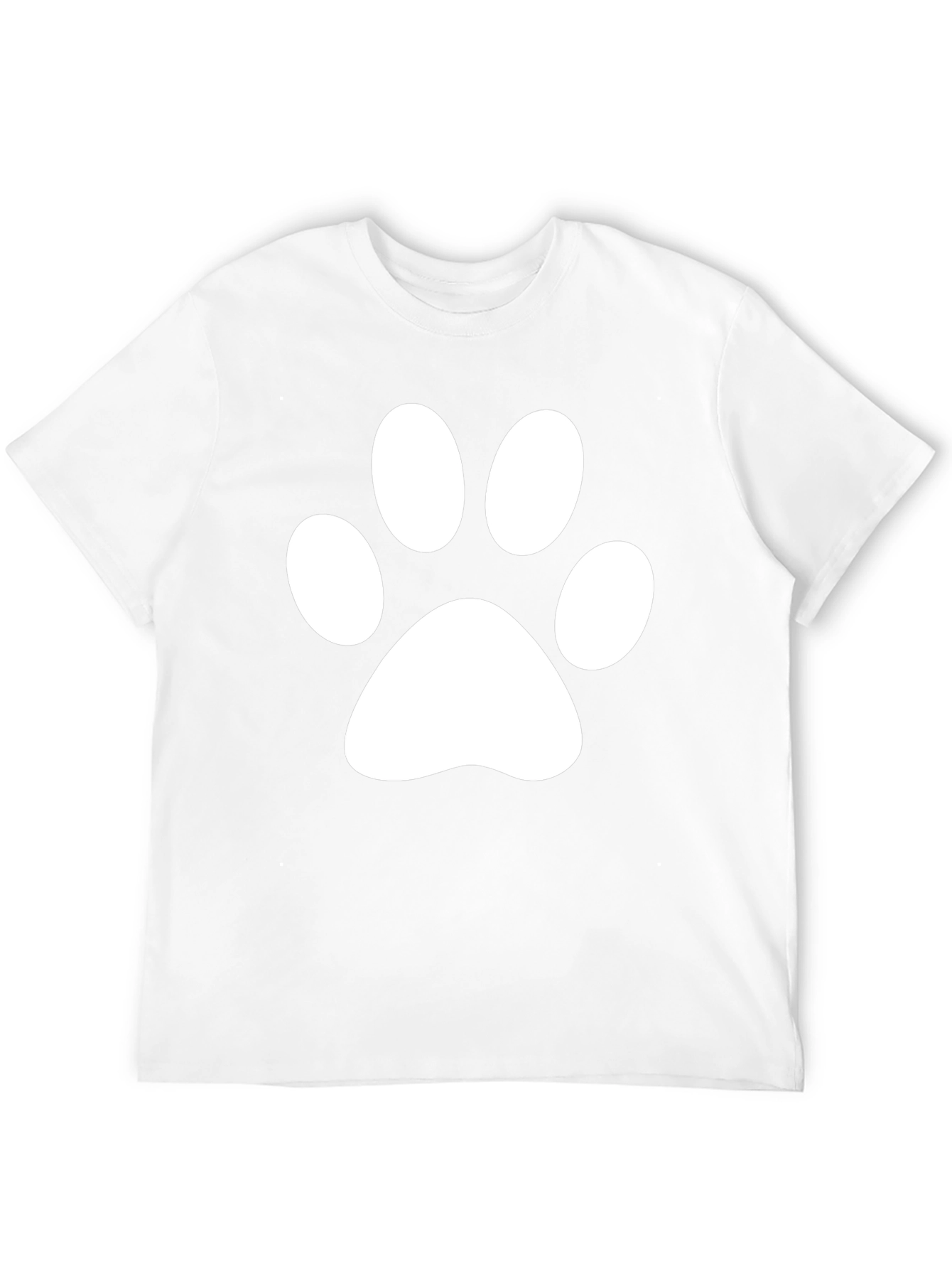 Paw Print Tee - Classic Crew Neck T-Shirt