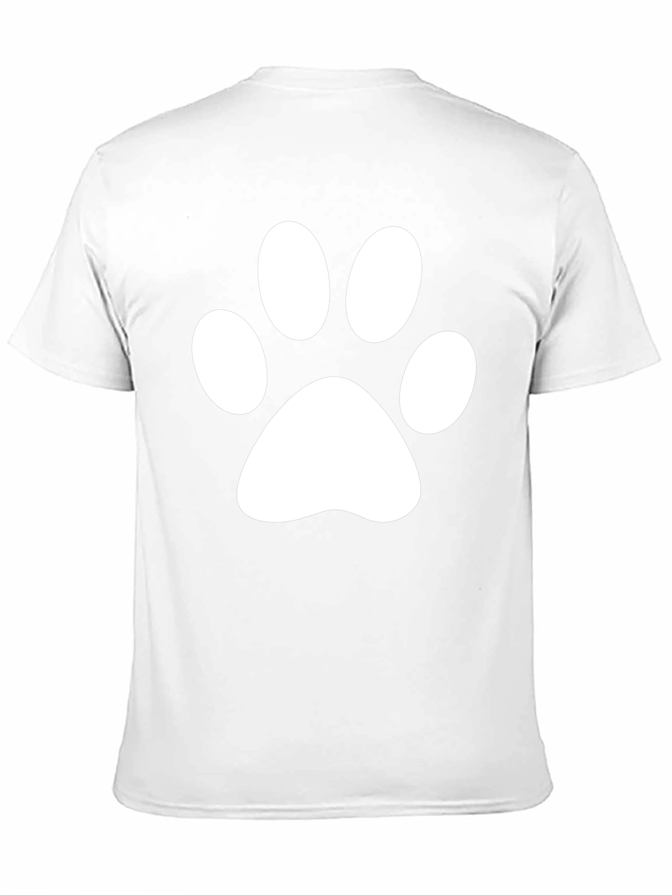 Paw Print Tee - Classic Crew Neck T-Shirt