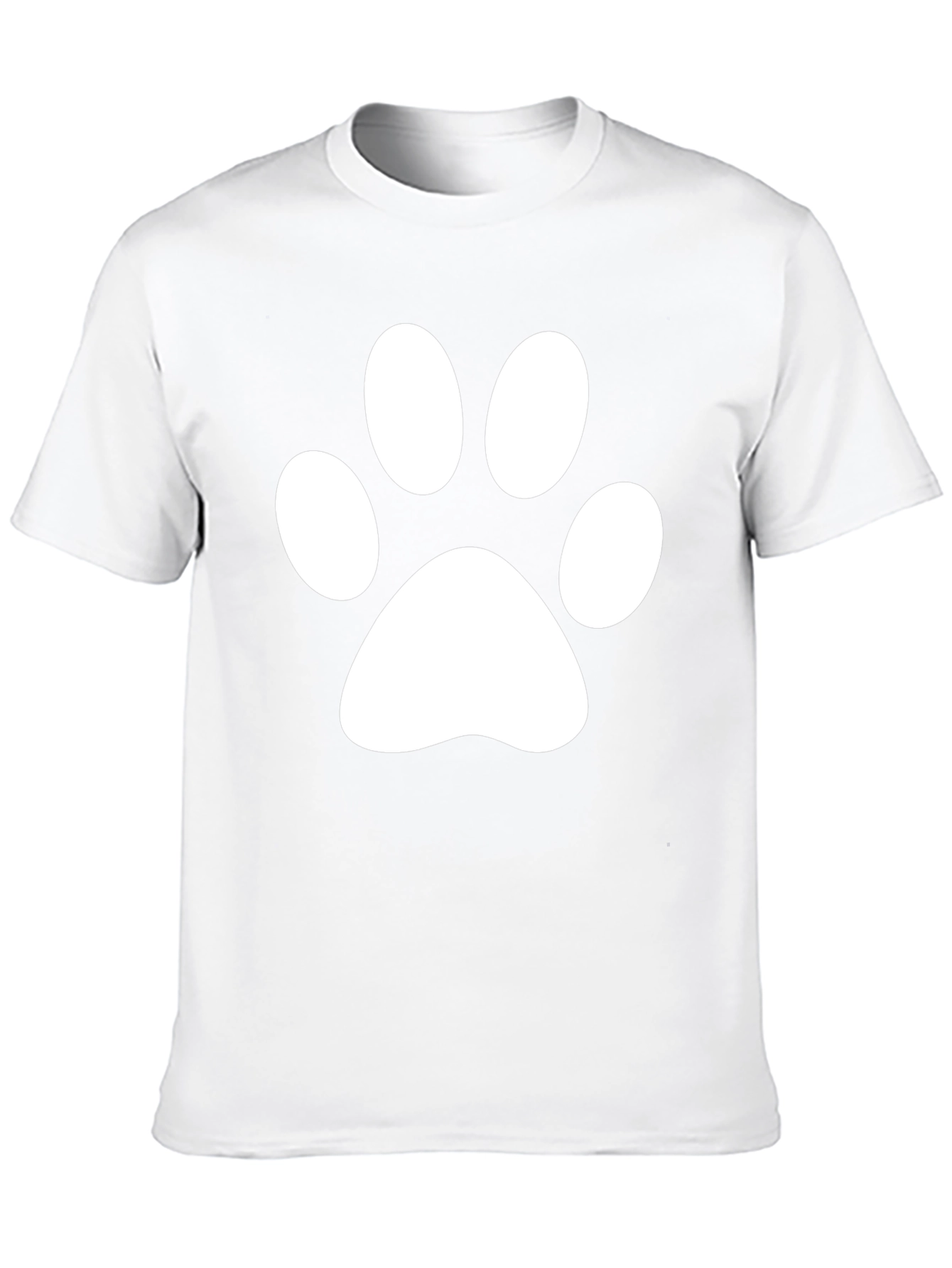 Paw Print Tee - Classic Crew Neck T-Shirt