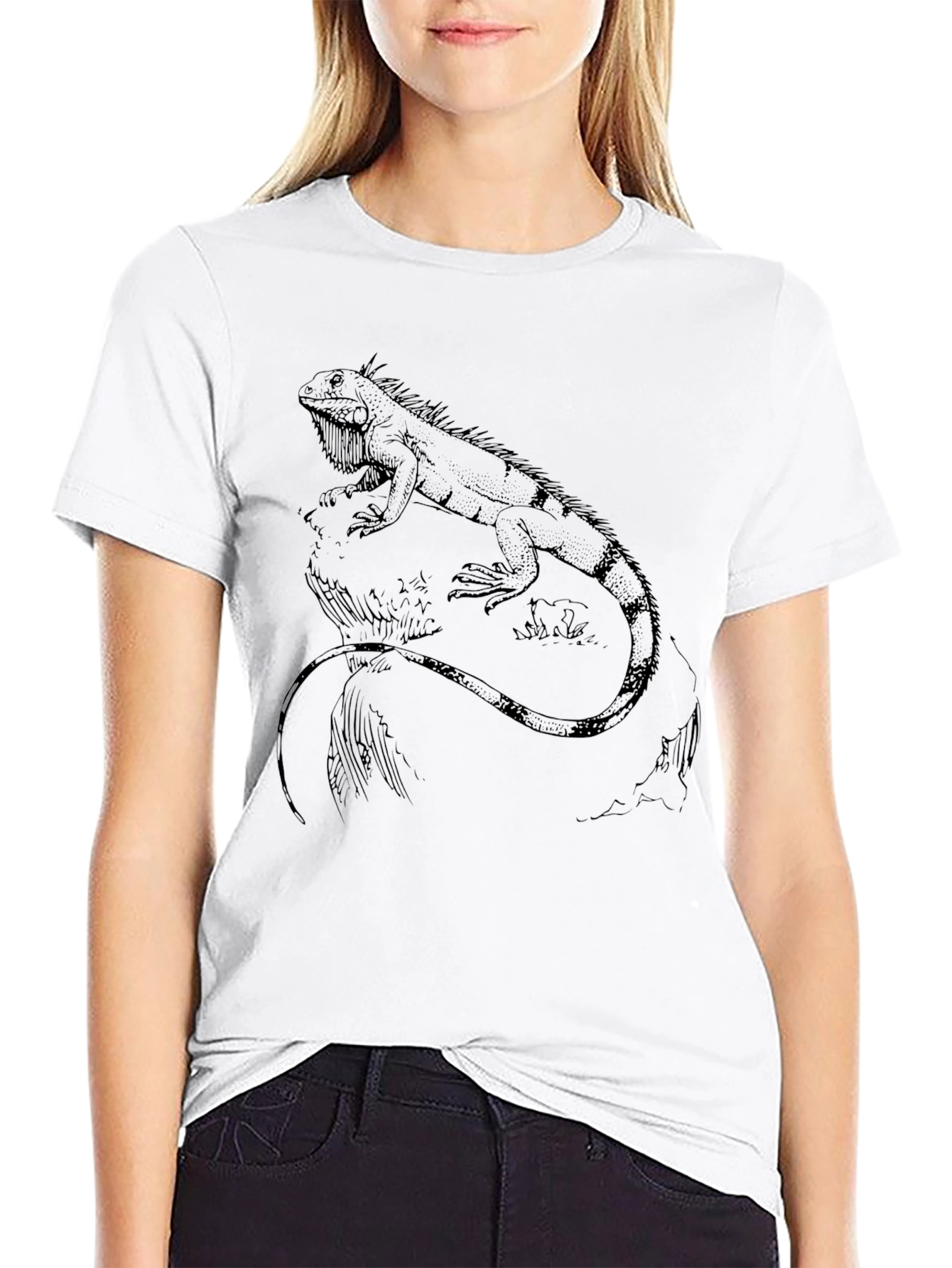 Iguana Graphic Print T-Shirt