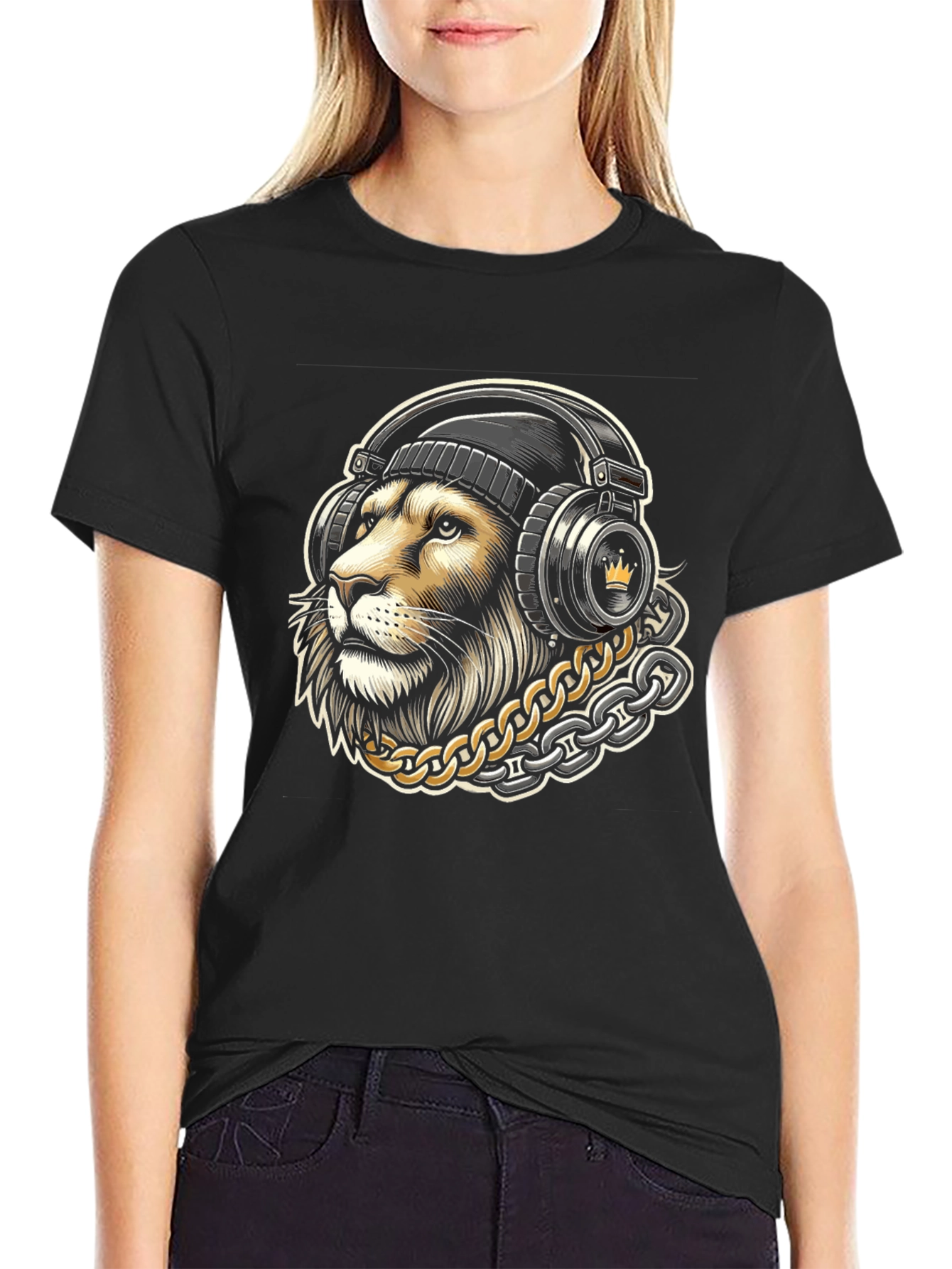 Lion DJ Graphic Tee - Urban Streetwear