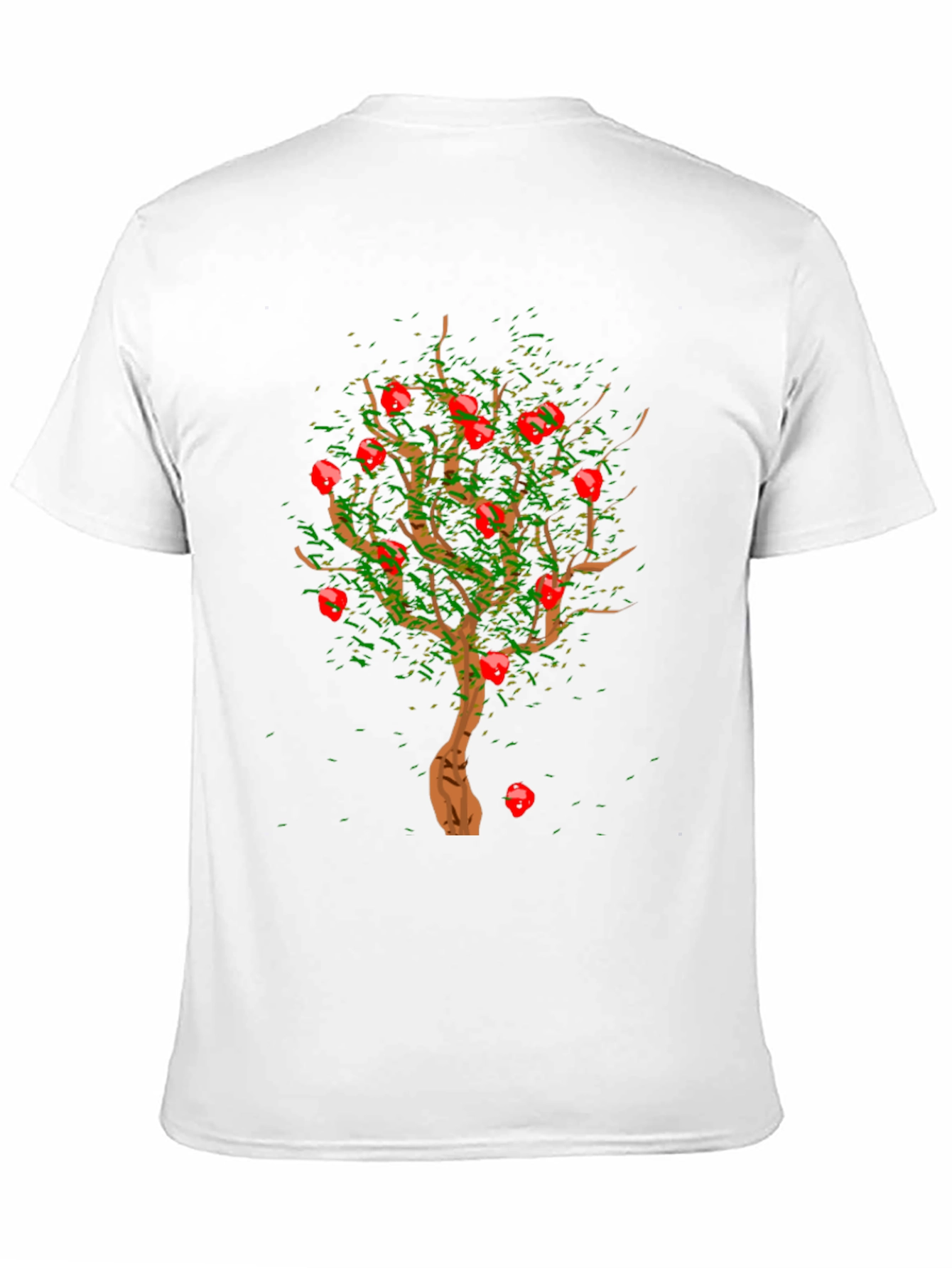 Apple Tree Graphic Print Black T-Shirt