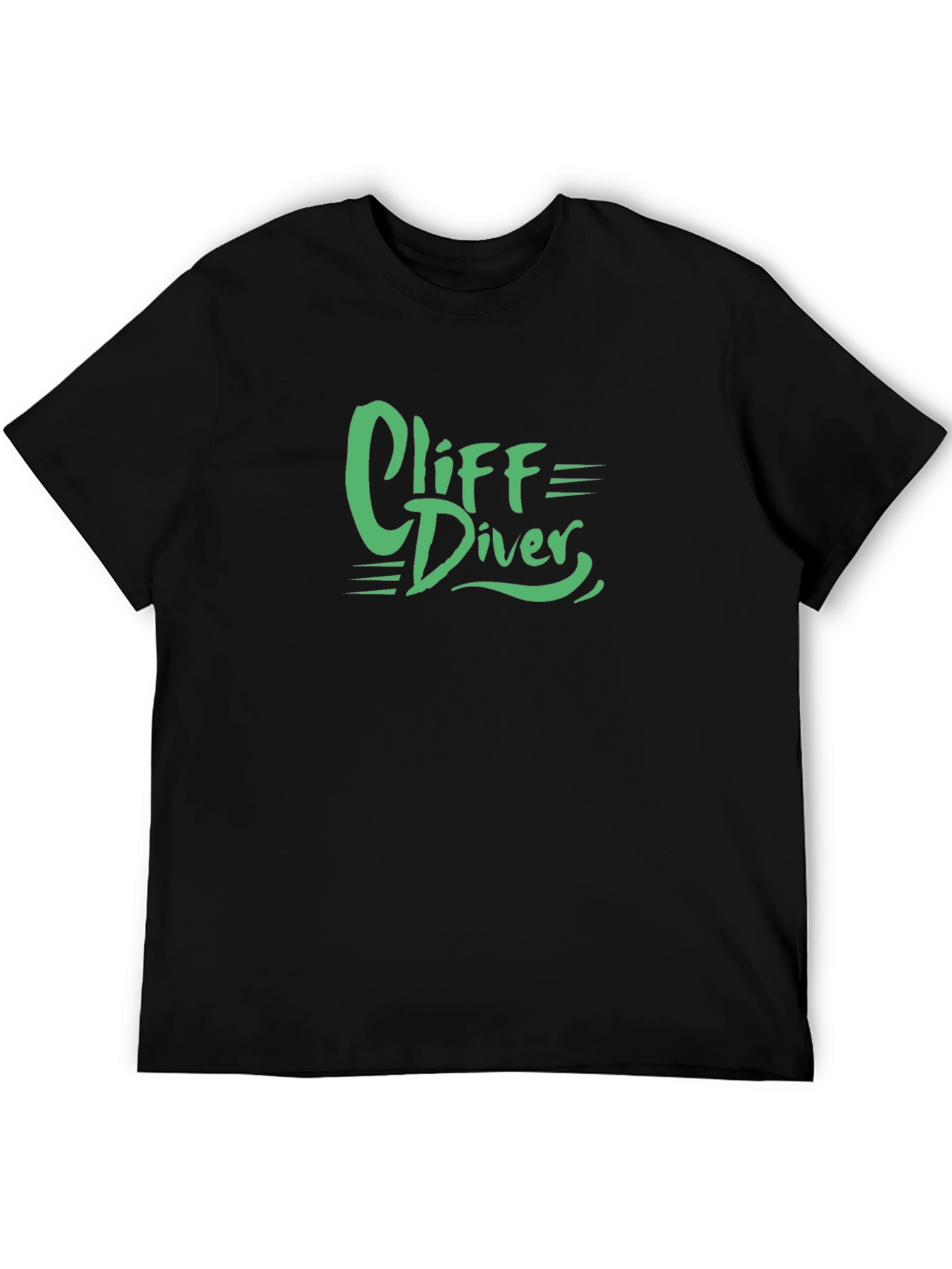 Cliff Diver T-Shirt - Black Graphic Tee