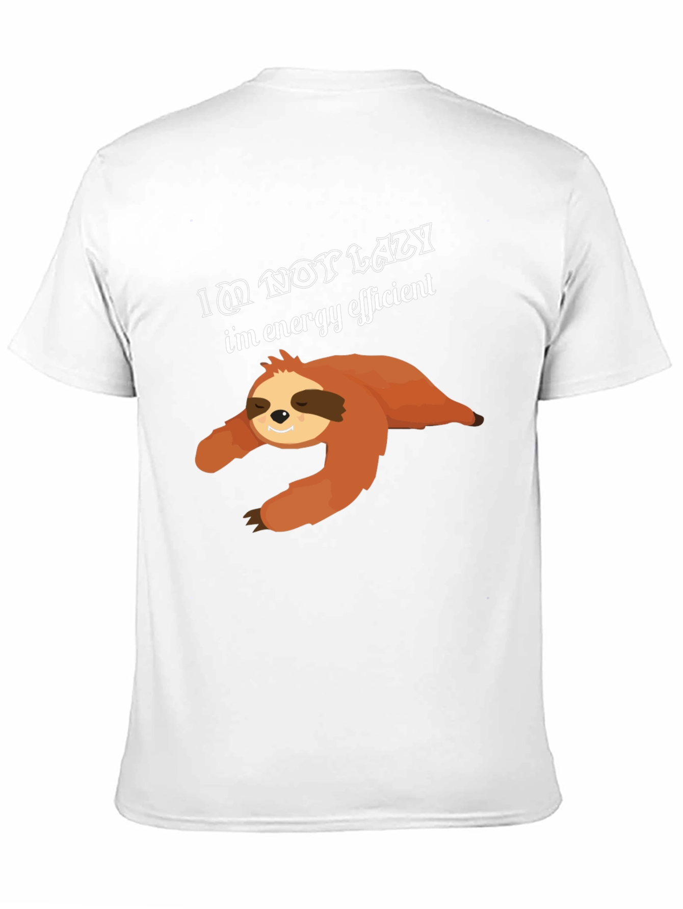 Lazy Sloth T-Shirt - Energy Efficient Design