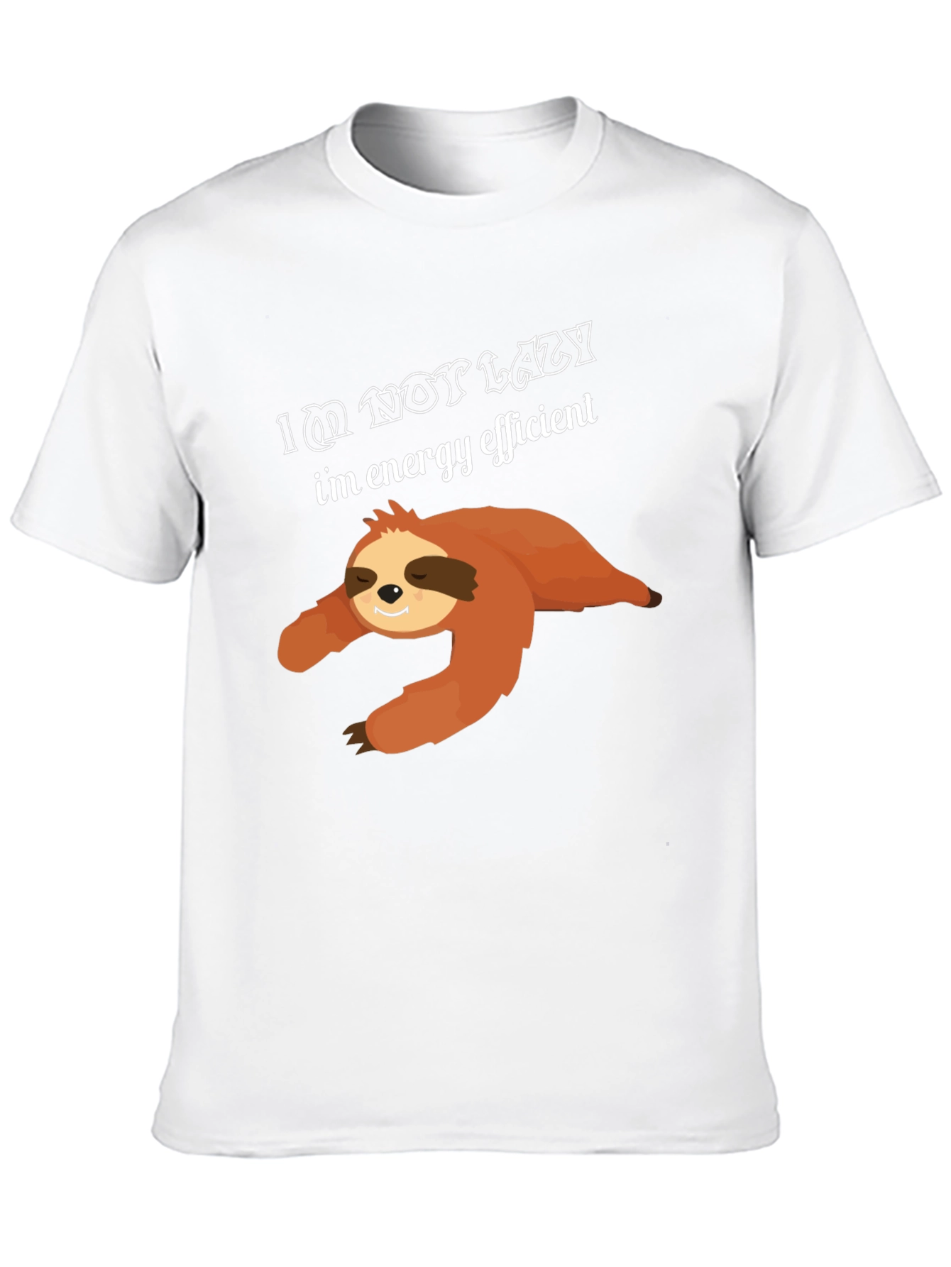 Lazy Sloth T-Shirt - Energy Efficient Design
