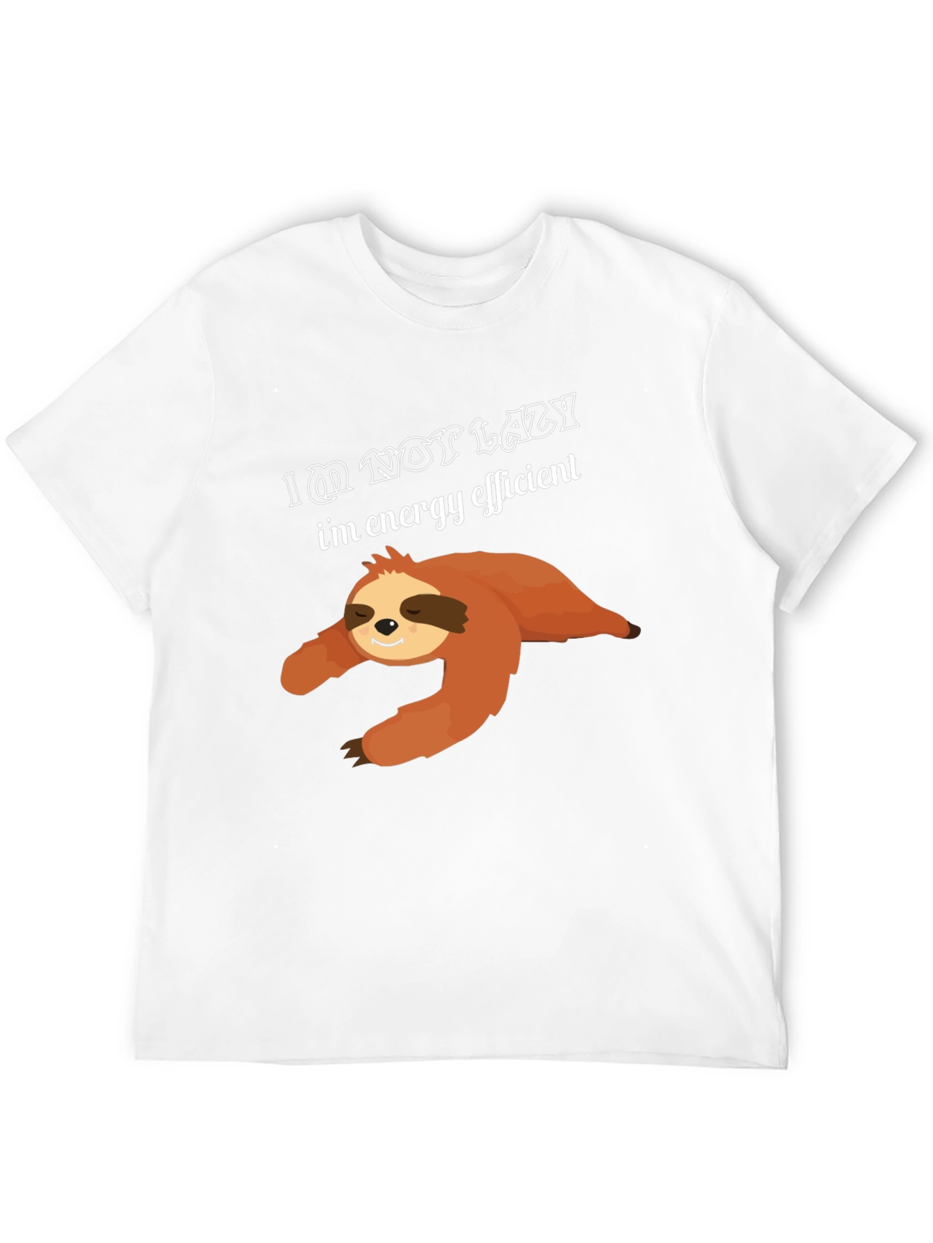 Lazy Sloth T-Shirt - Energy Efficient Design