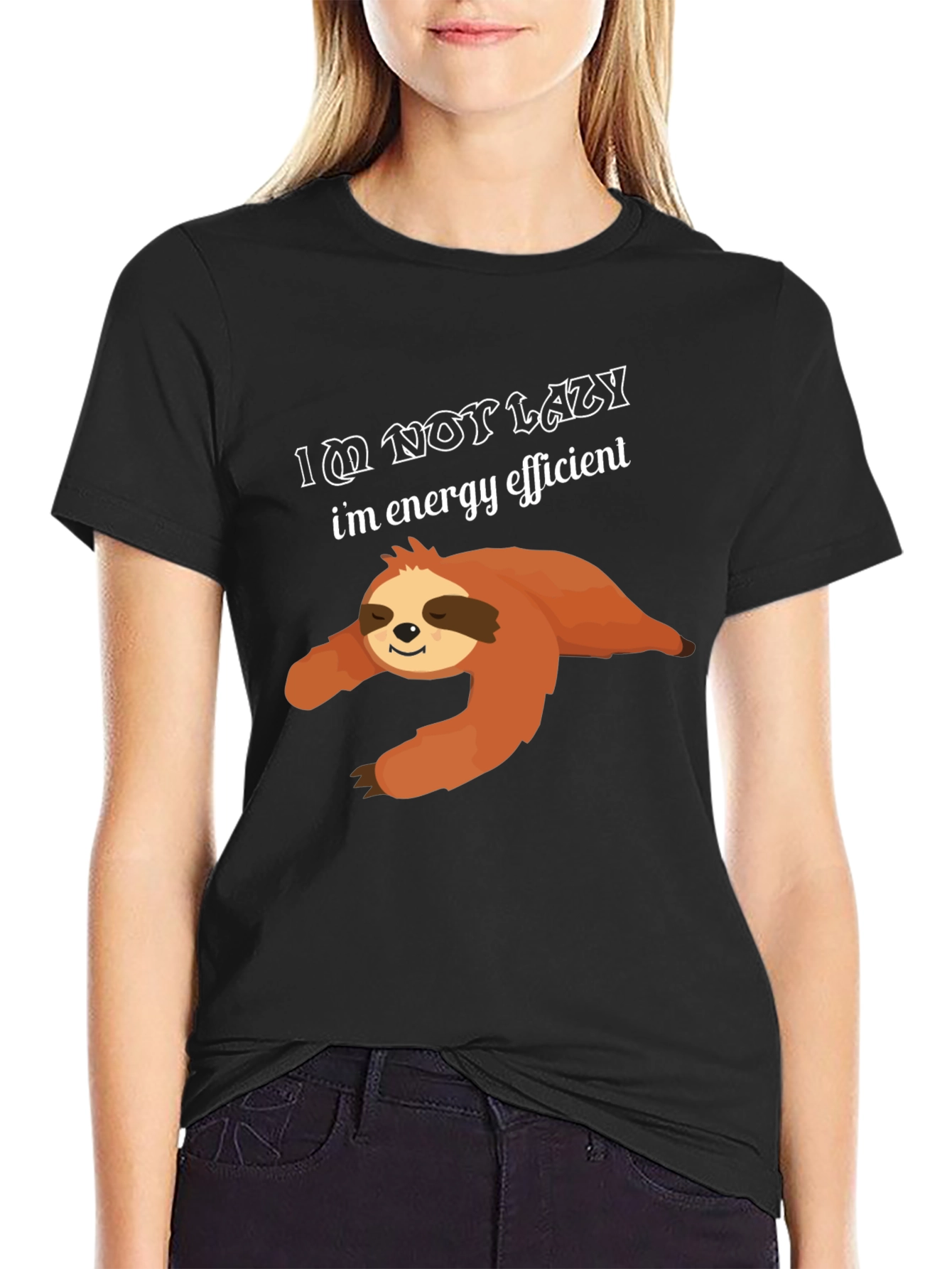 Lazy Sloth T-Shirt - Energy Efficient Design