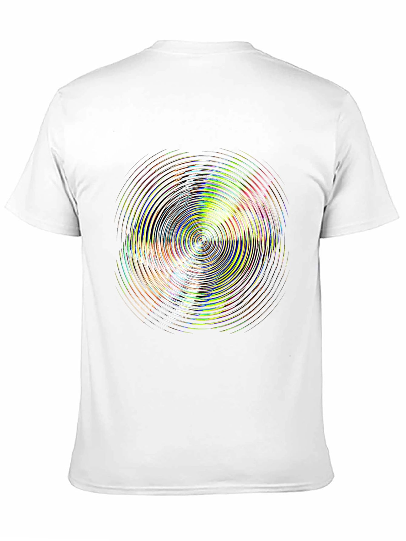 Psychedelic Circle Graphic Black T-Shirt