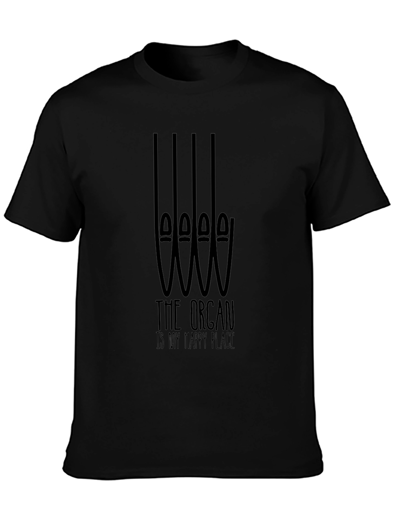 Organ Music Lover T-Shirt: Happy Place Tee