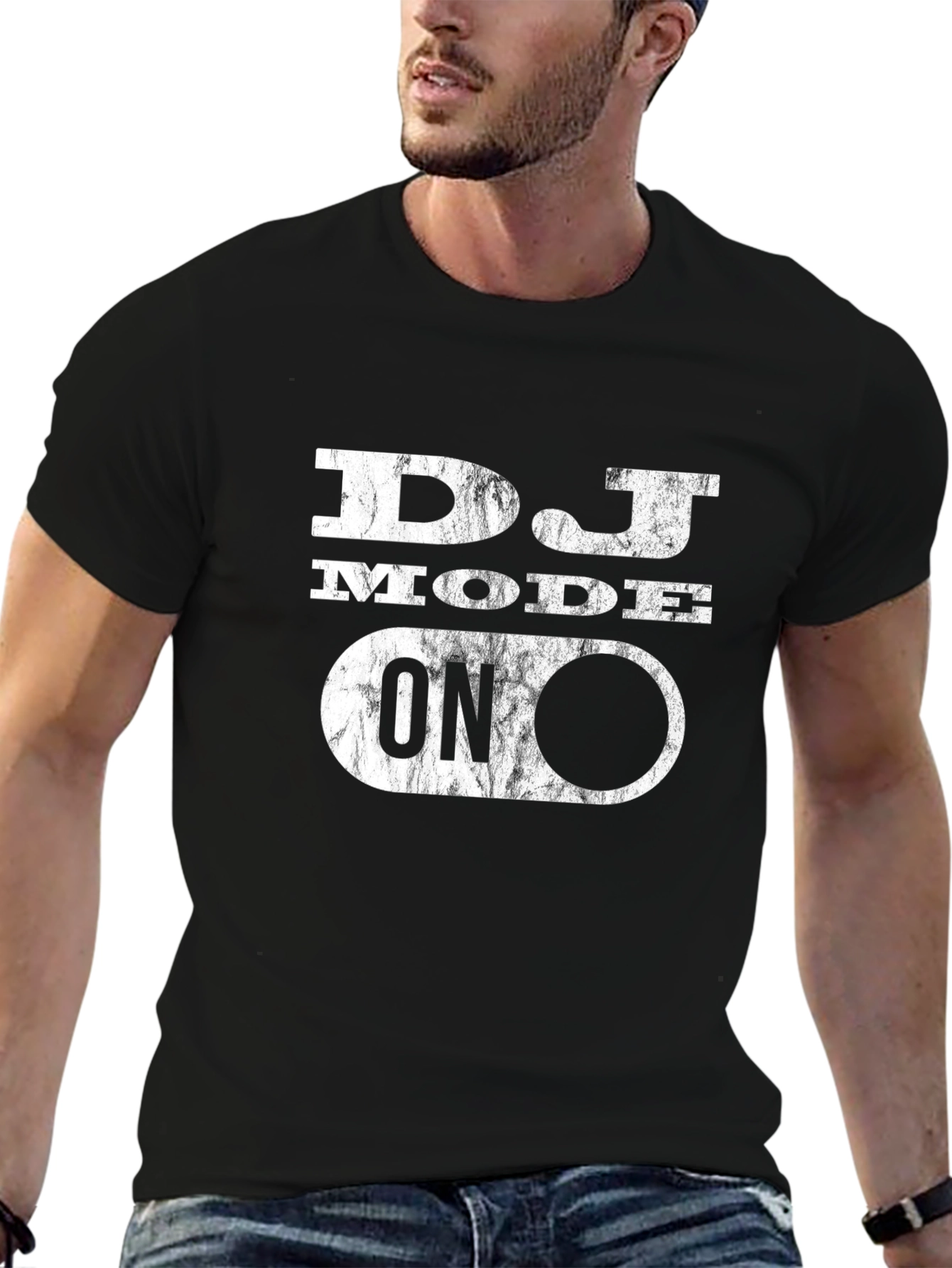 DJ Mode On Black T-Shirt - Music Lover Tee