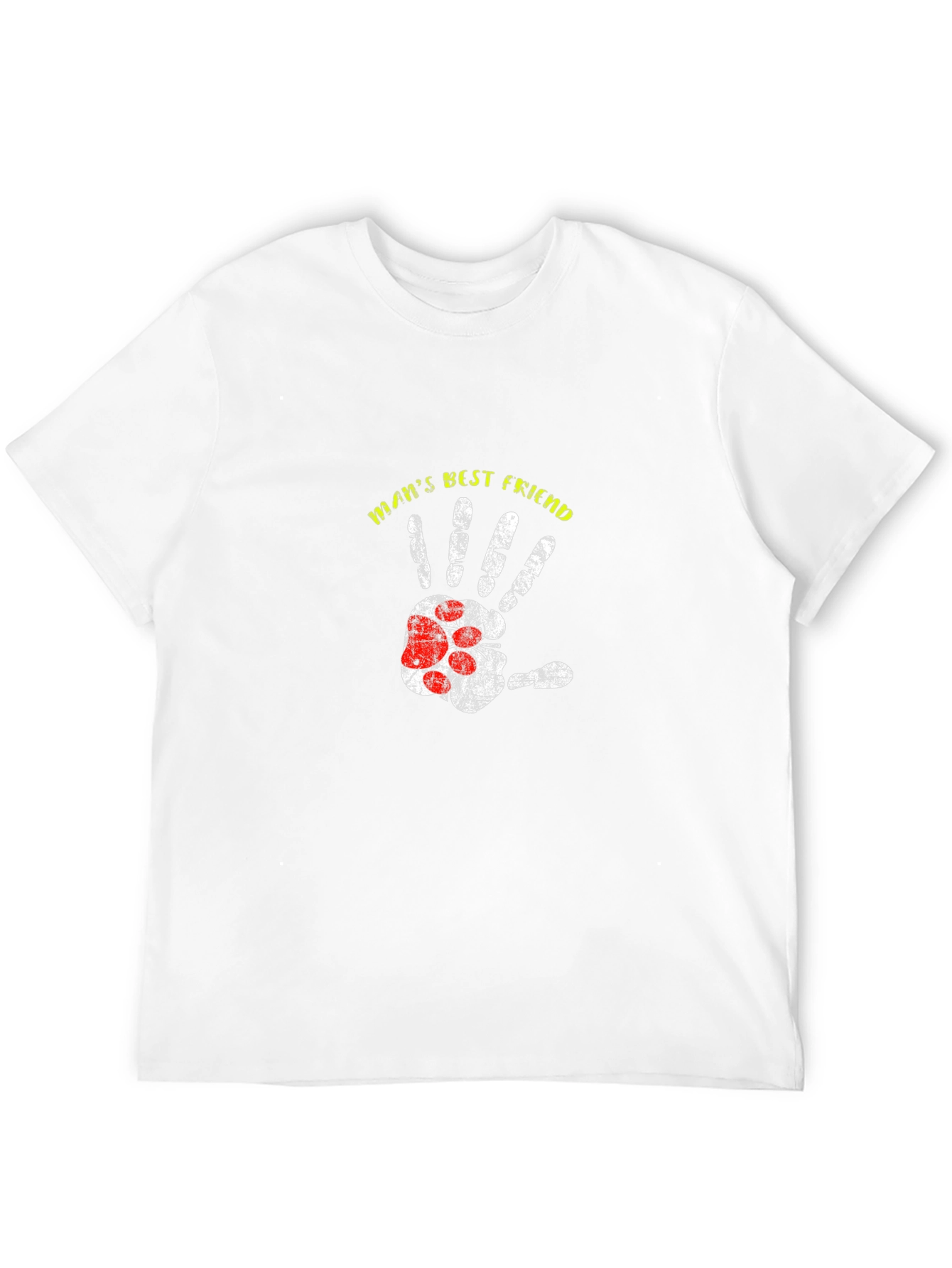 Mans Best Friend Paw Print T-Shirt