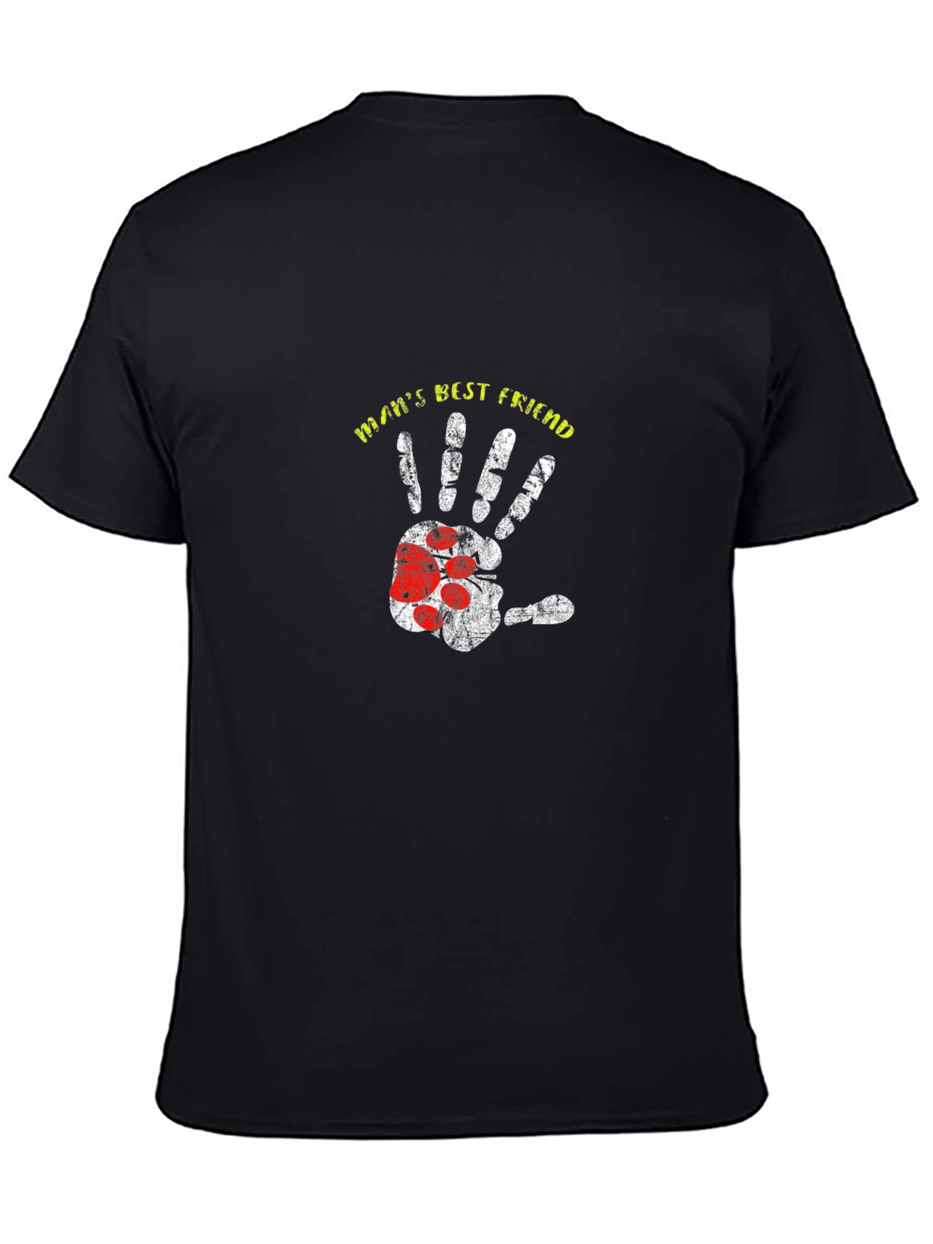 Mans Best Friend Paw Print T-Shirt