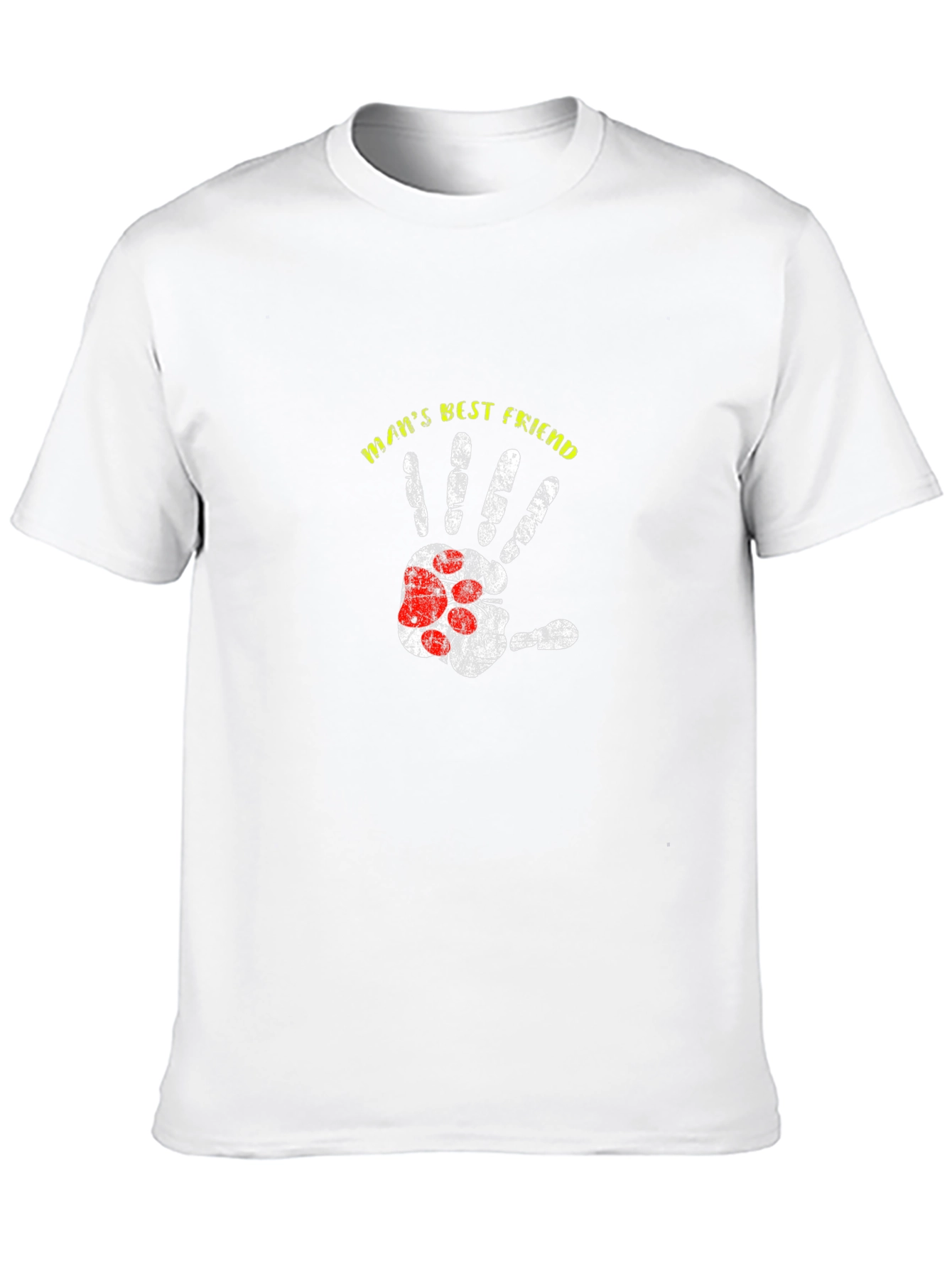Mans Best Friend Paw Print T-Shirt