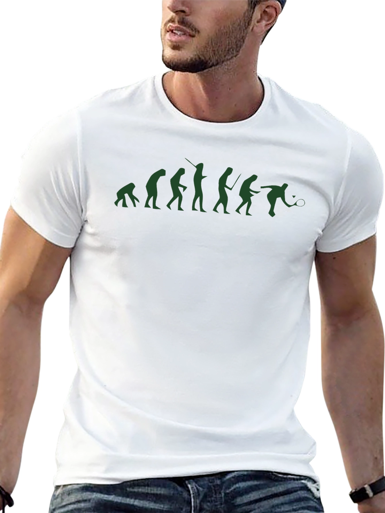 Evolution of Tennis Mens Black T-Shirt