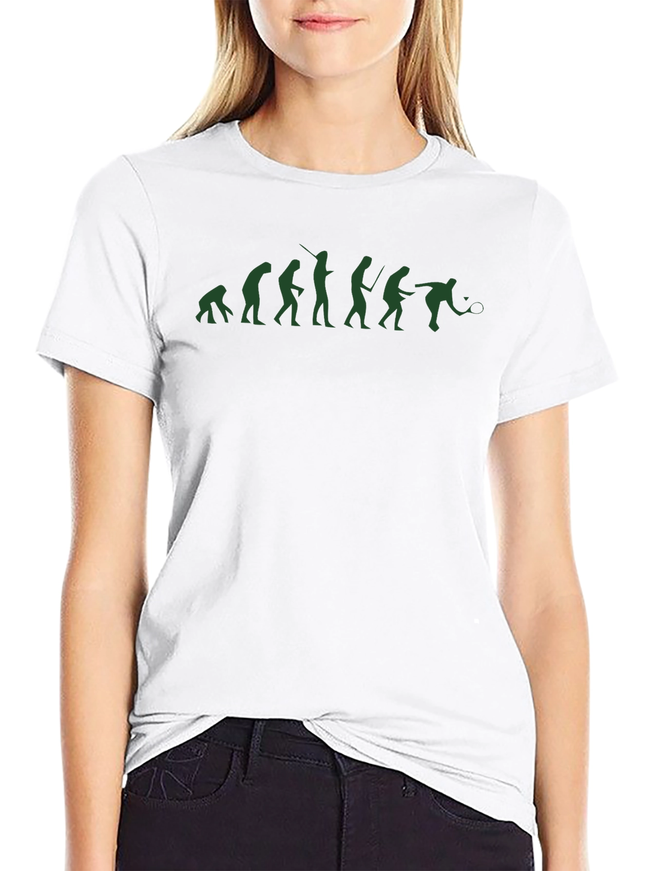 Evolution of Tennis Mens Black T-Shirt