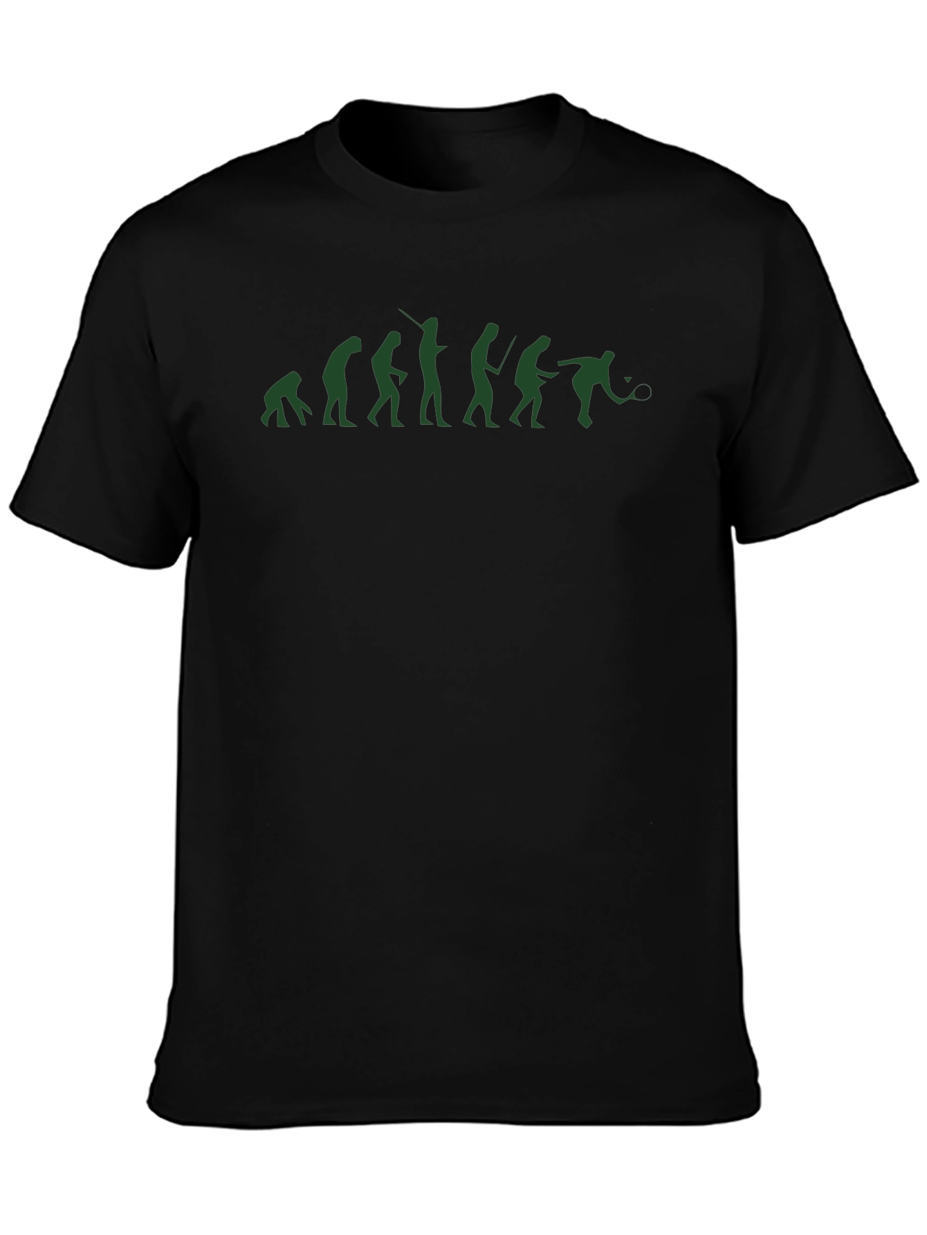 Evolution of Tennis Mens Black T-Shirt