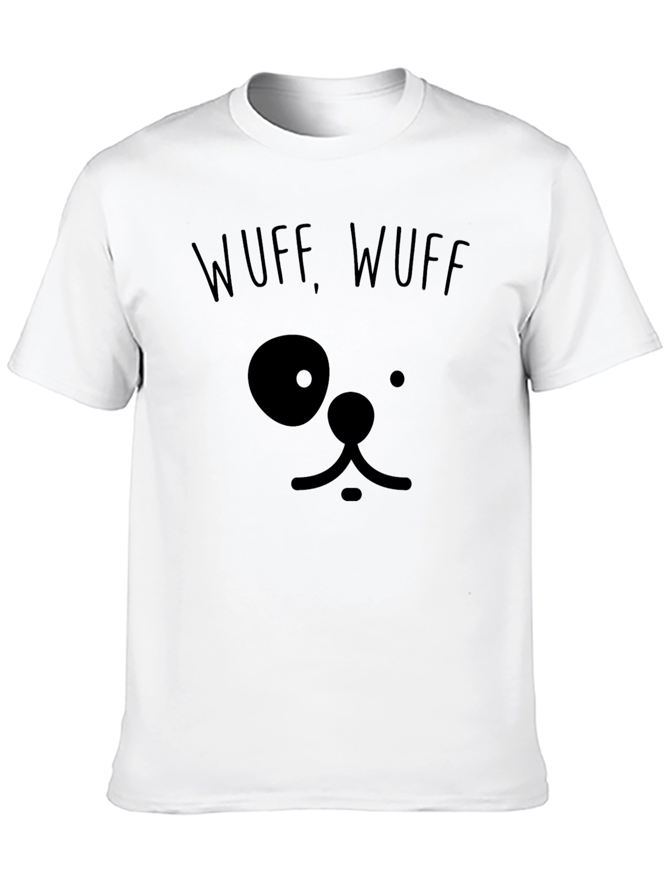 Wuff Wuff Dog Face Graphic Tee
