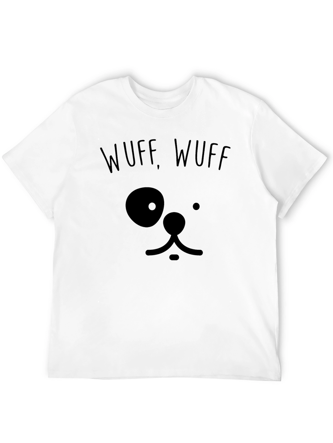 Wuff Wuff Dog Face Graphic Tee